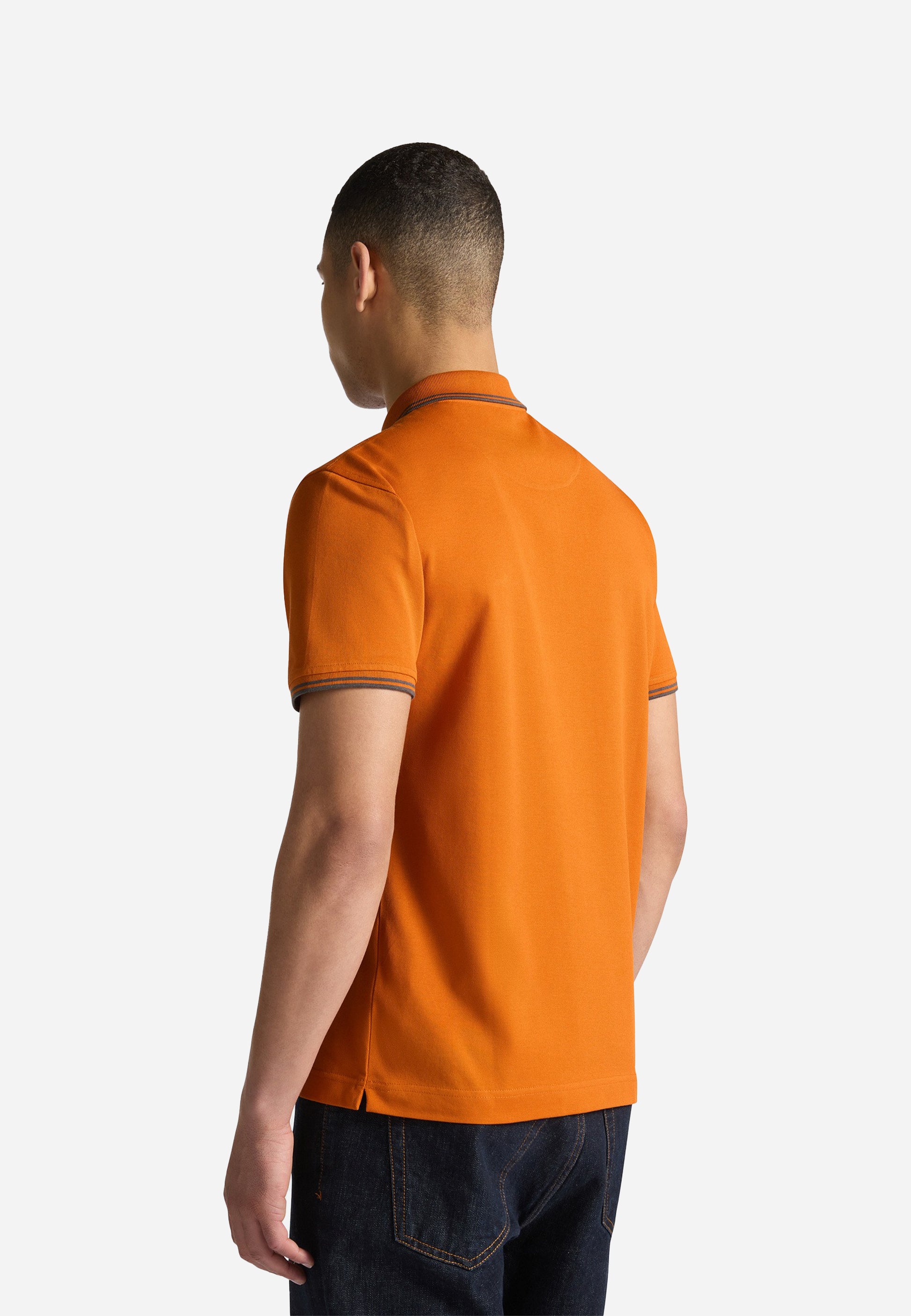 Camiseta Polo Naranja Hombre H&B.