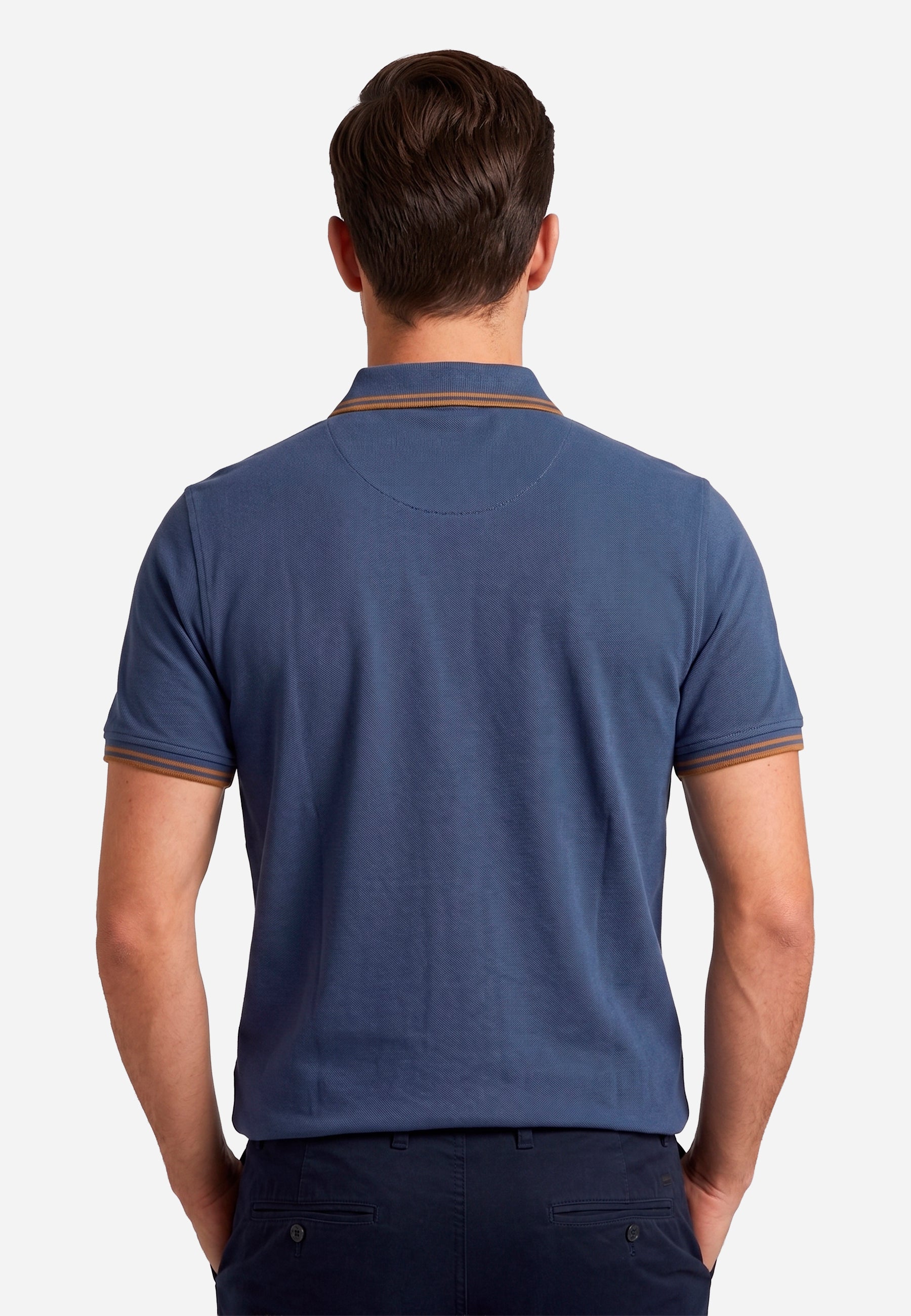 Camiseta Polo Azul Marino Hombre H&B.