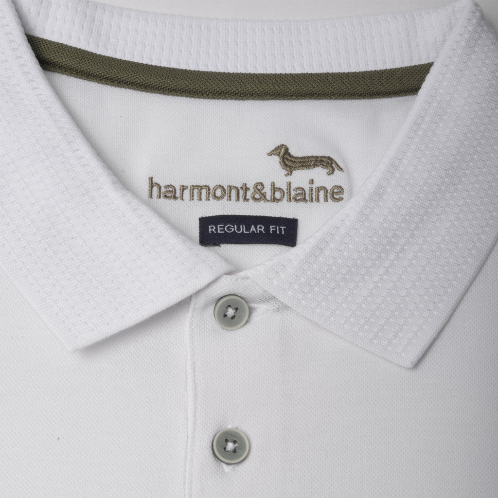 Camiseta Polo Blanca H&B.