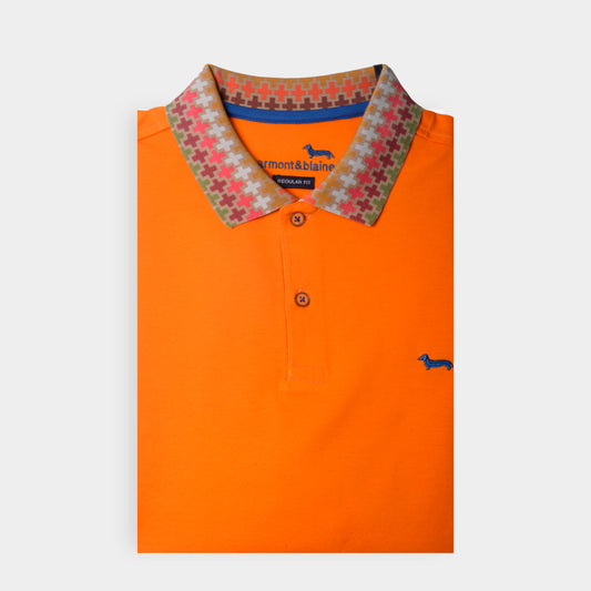 CAMISETA POLO HARMONT NARANJA ALGODÓN (LRJ3280212150-401)