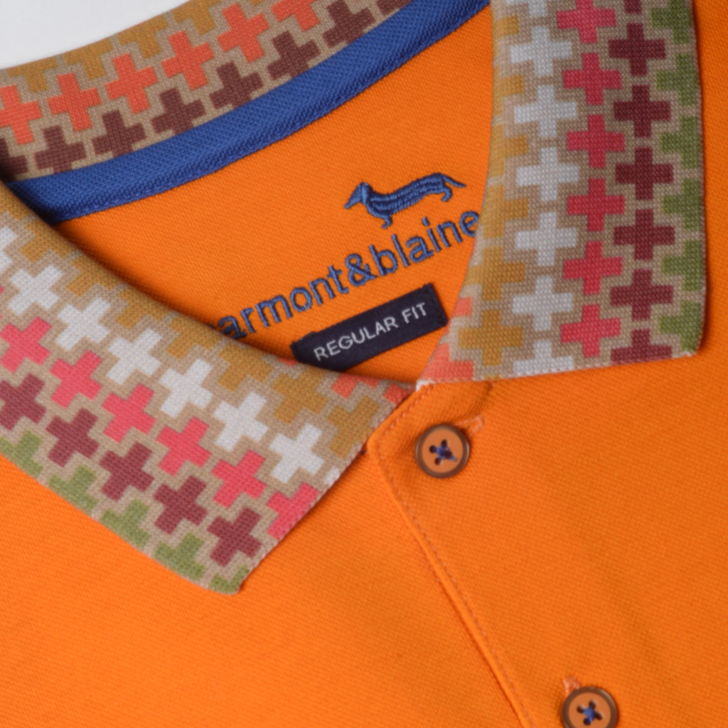 CAMISETA POLO HARMONT NARANJA ALGODÓN (LRJ3280212150-401)