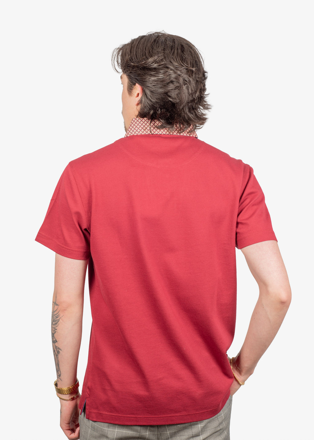 Camiseta Polo Vinotinto Algodón H&B