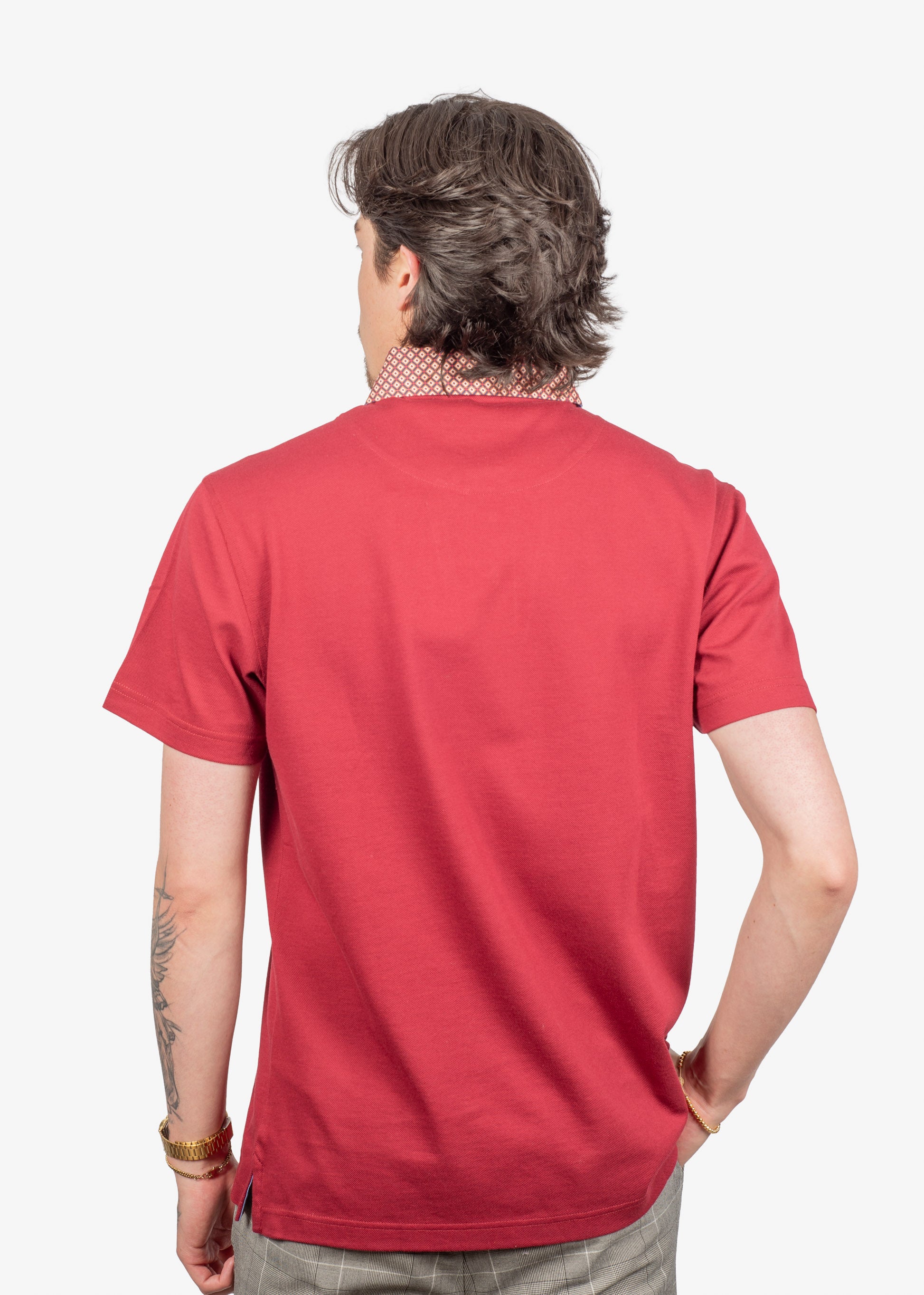 Camiseta Polo Vinotinto Algodón H&B