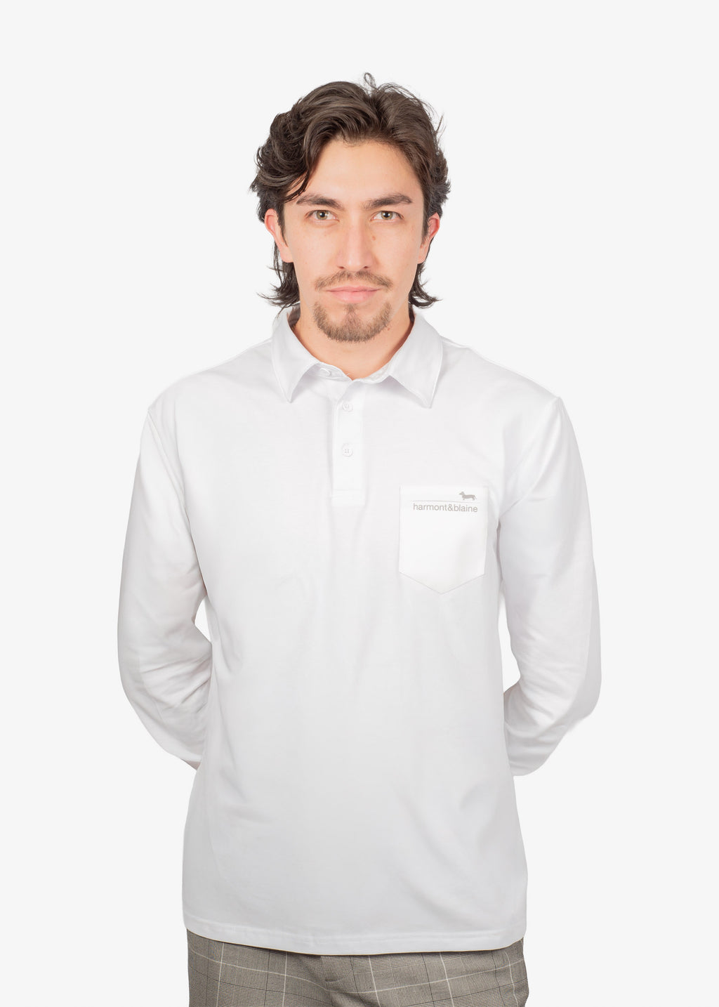 Camiseta Polo Blanco H&B
