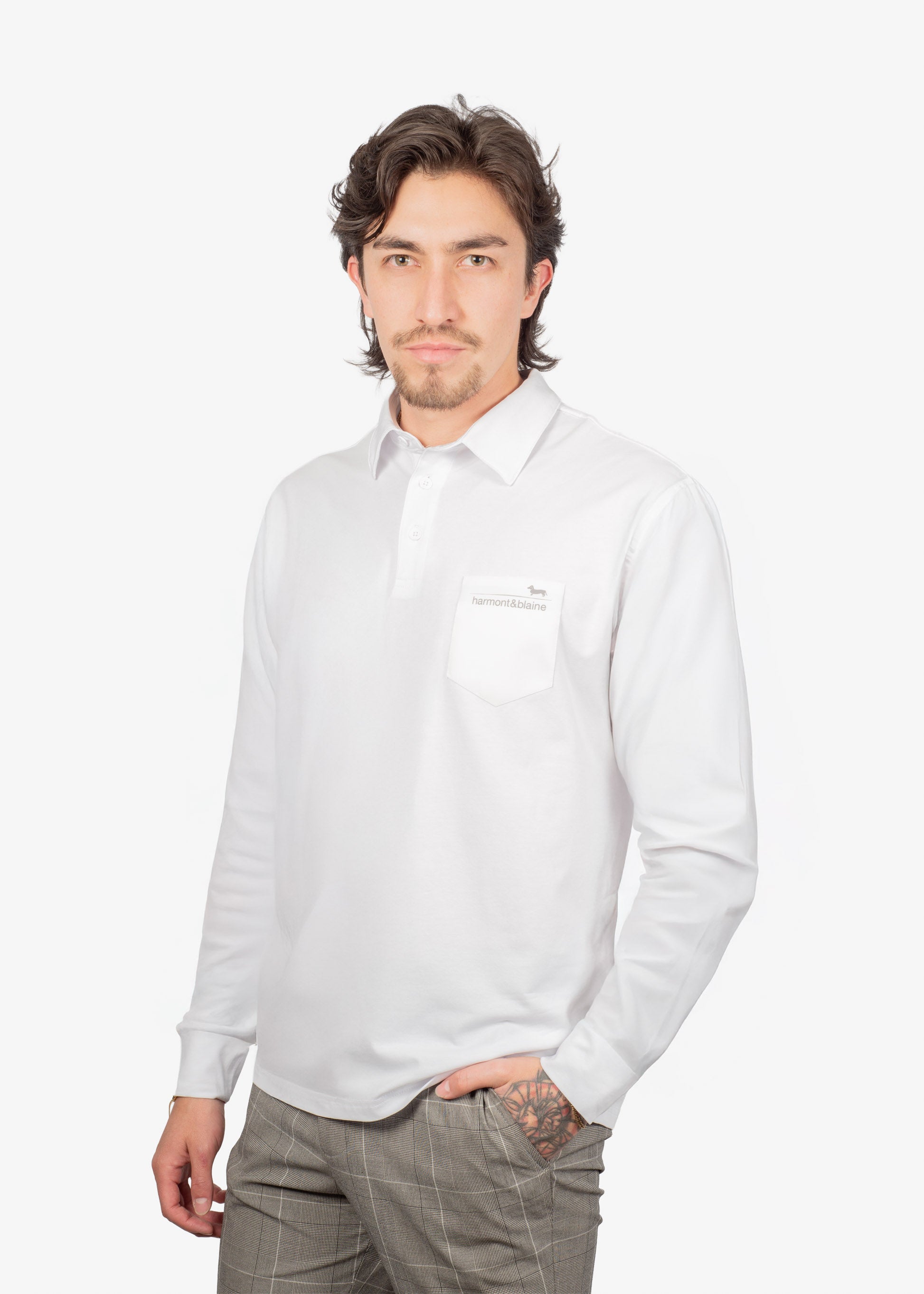Camiseta Polo Blanco H&B