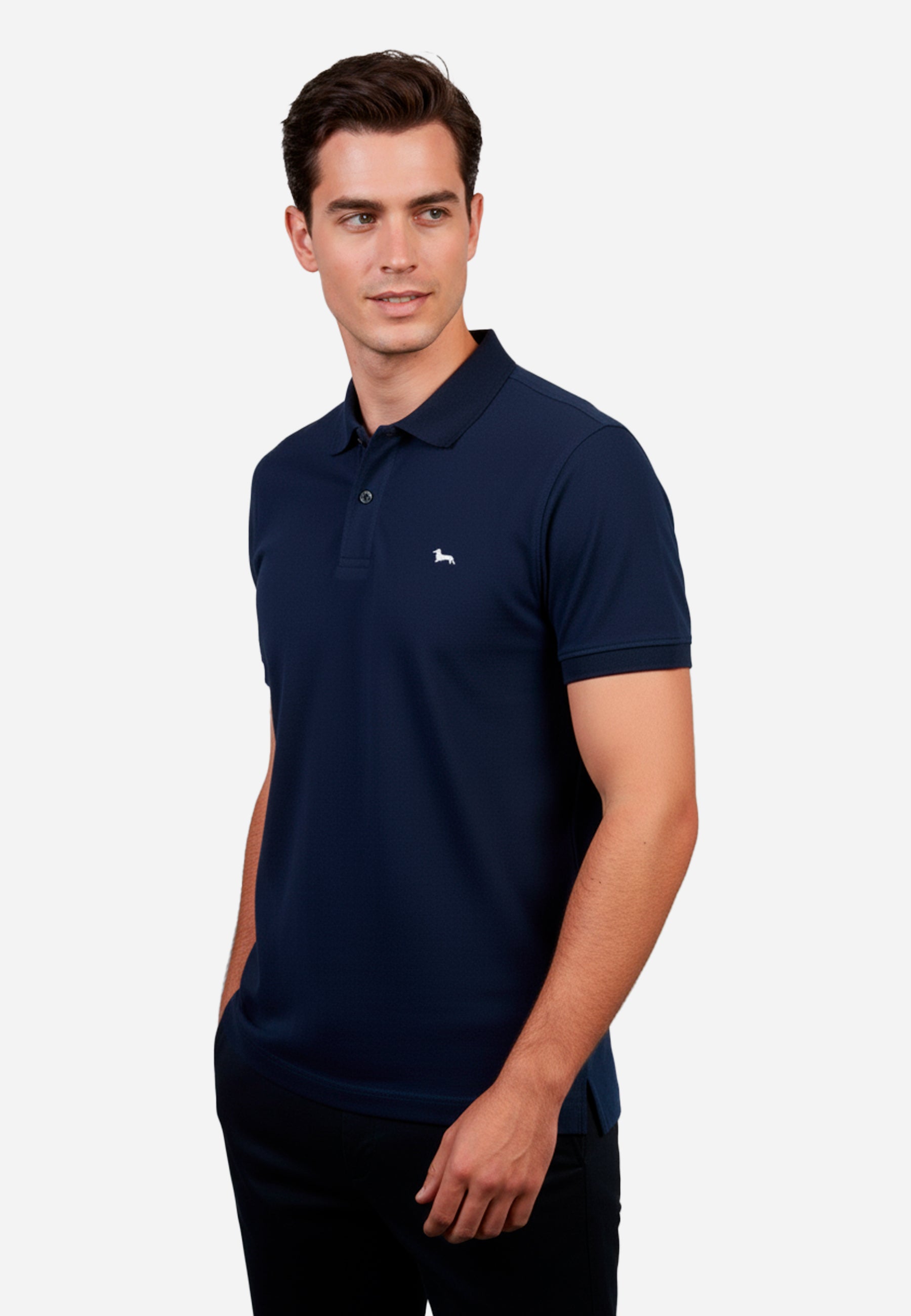 Camiseta Polo Hombre Azul  H&B