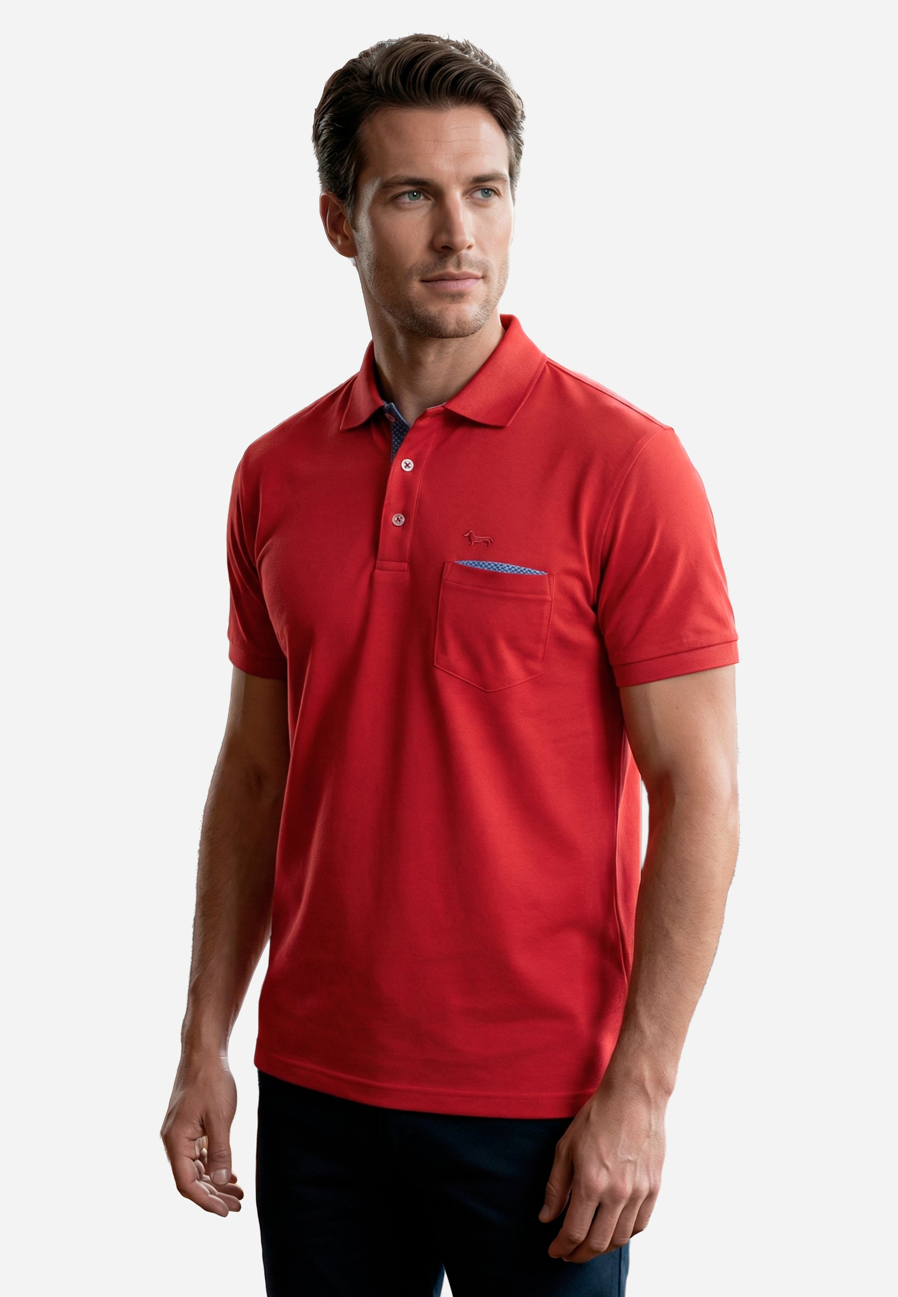 Camiseta Polo Rojo H&B.