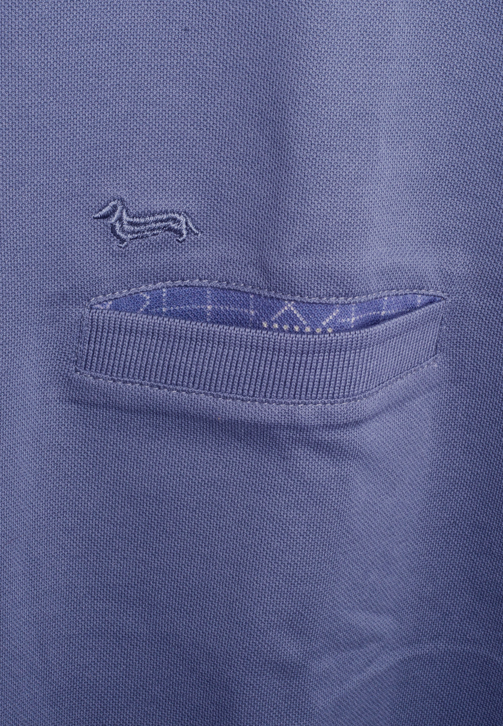 Camiseta Polo Azul Bolsillo H&B.