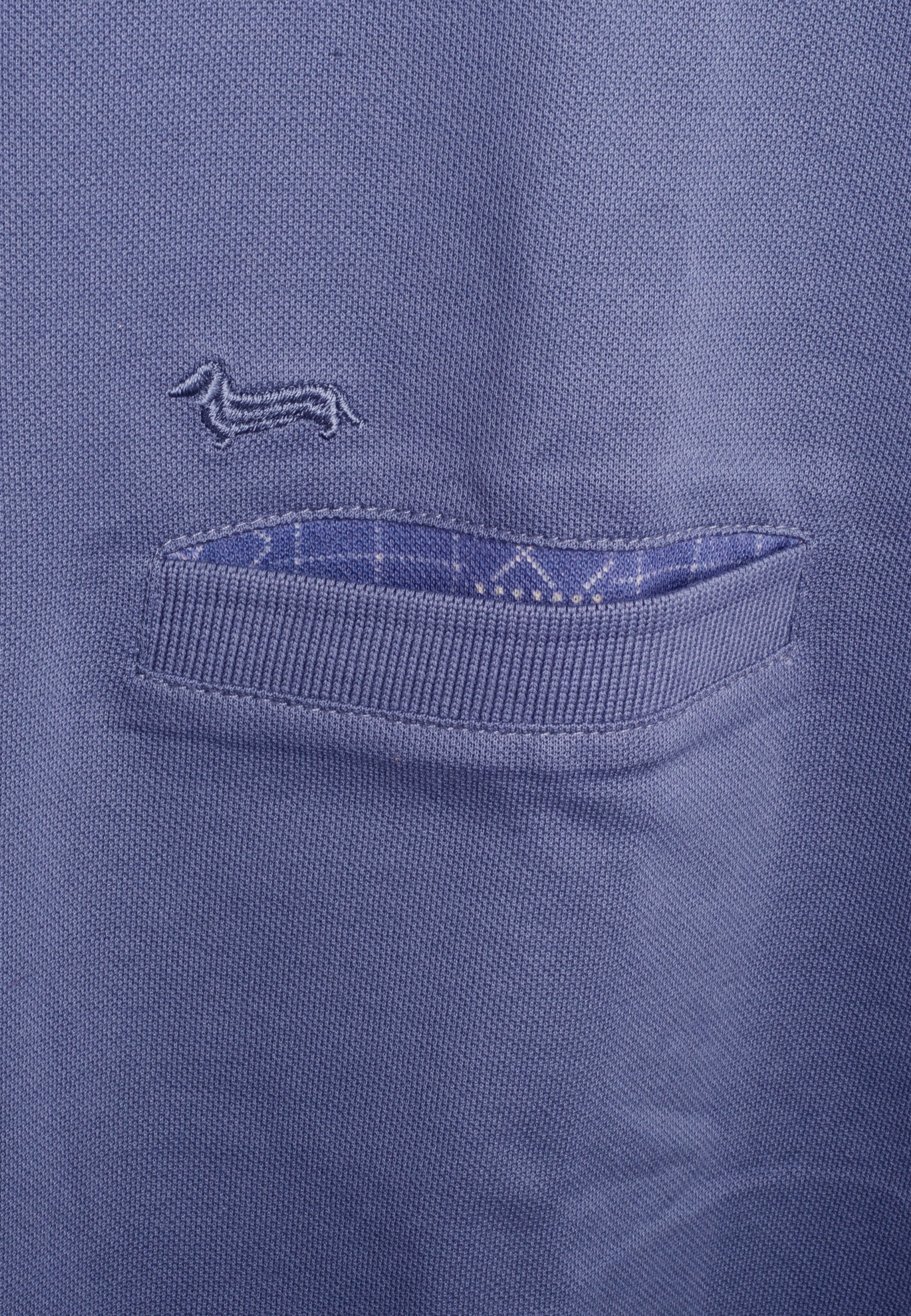 Camiseta Polo Azul Bolsillo H&B.