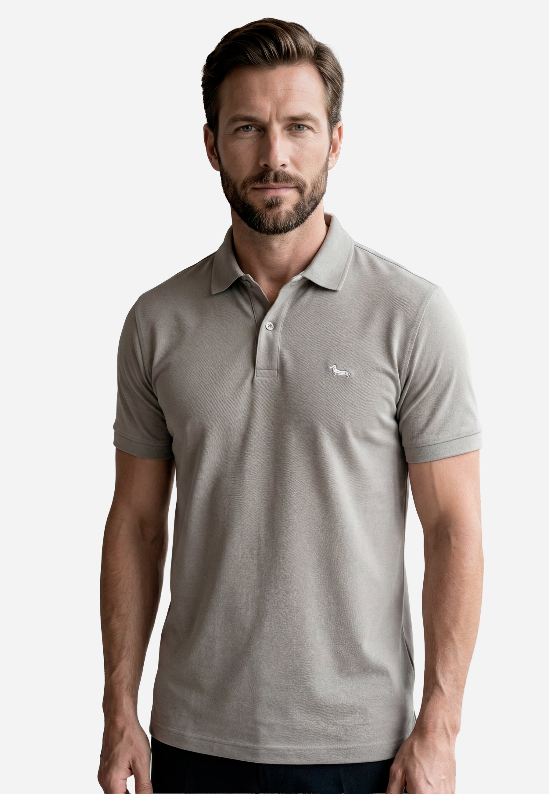 Camiseta Polo Hombre Beige H&B.
