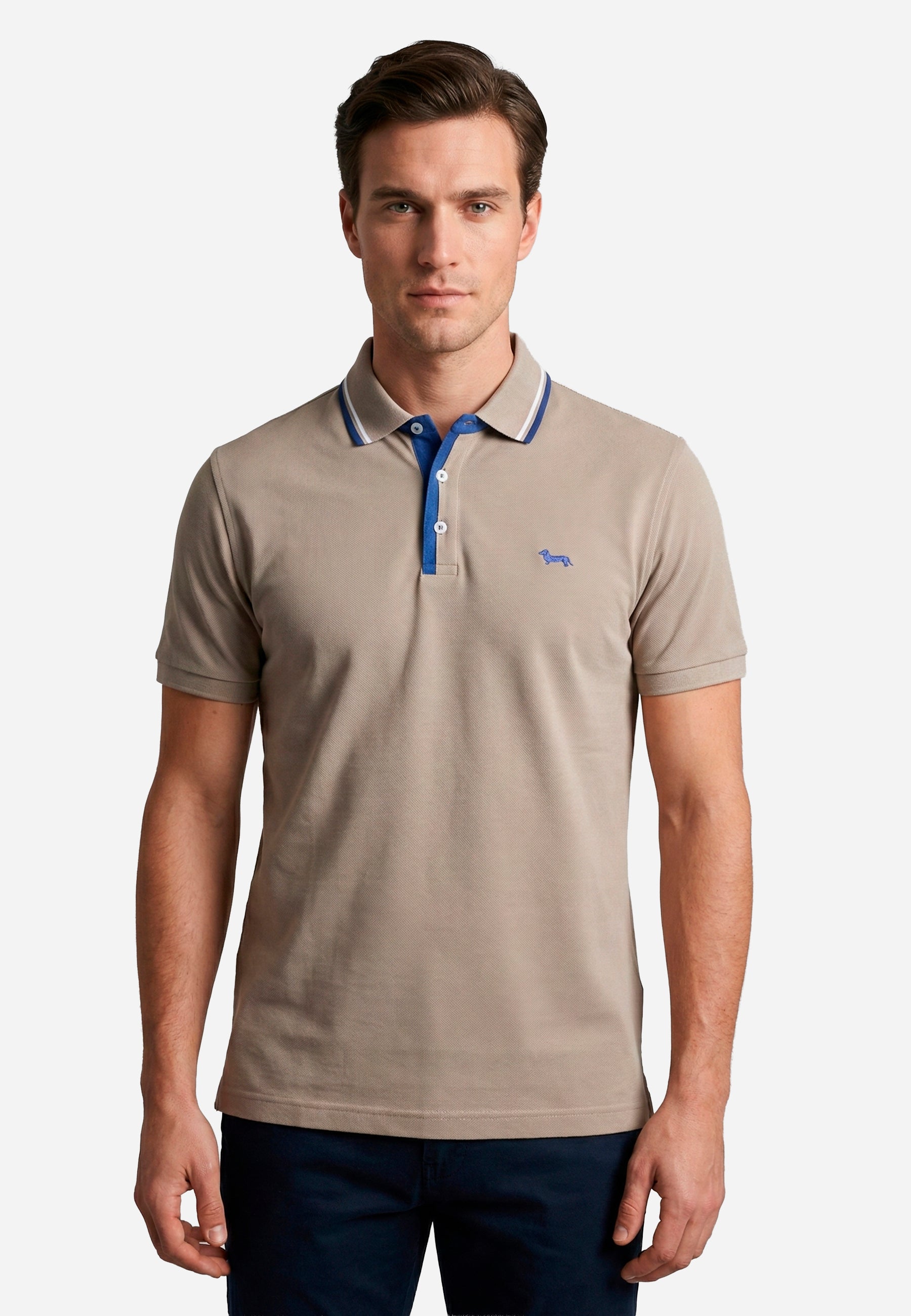 Camiseta Polo Hombre Beige H&B