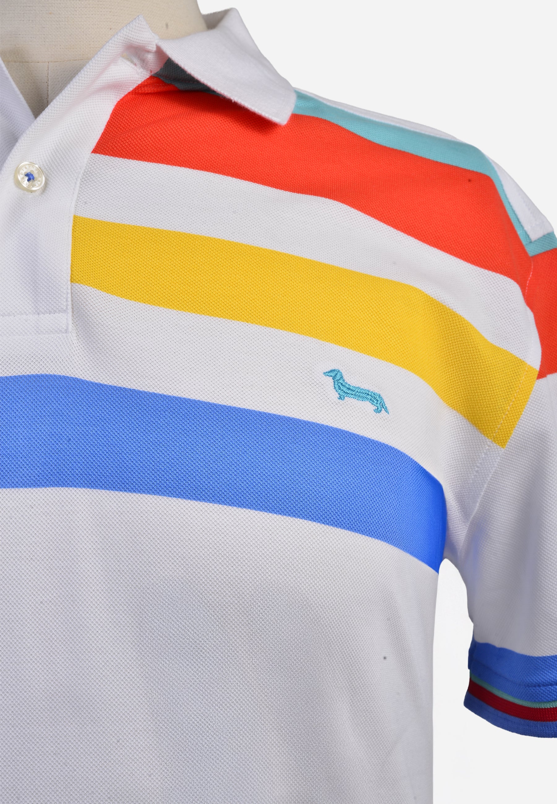 Camiseta Polo Hombre Rayas H&B