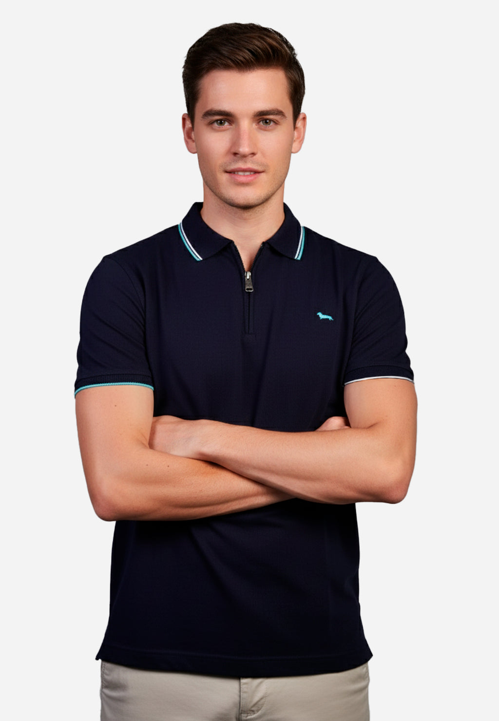 Camiseta Polo Azul oscuro H&B