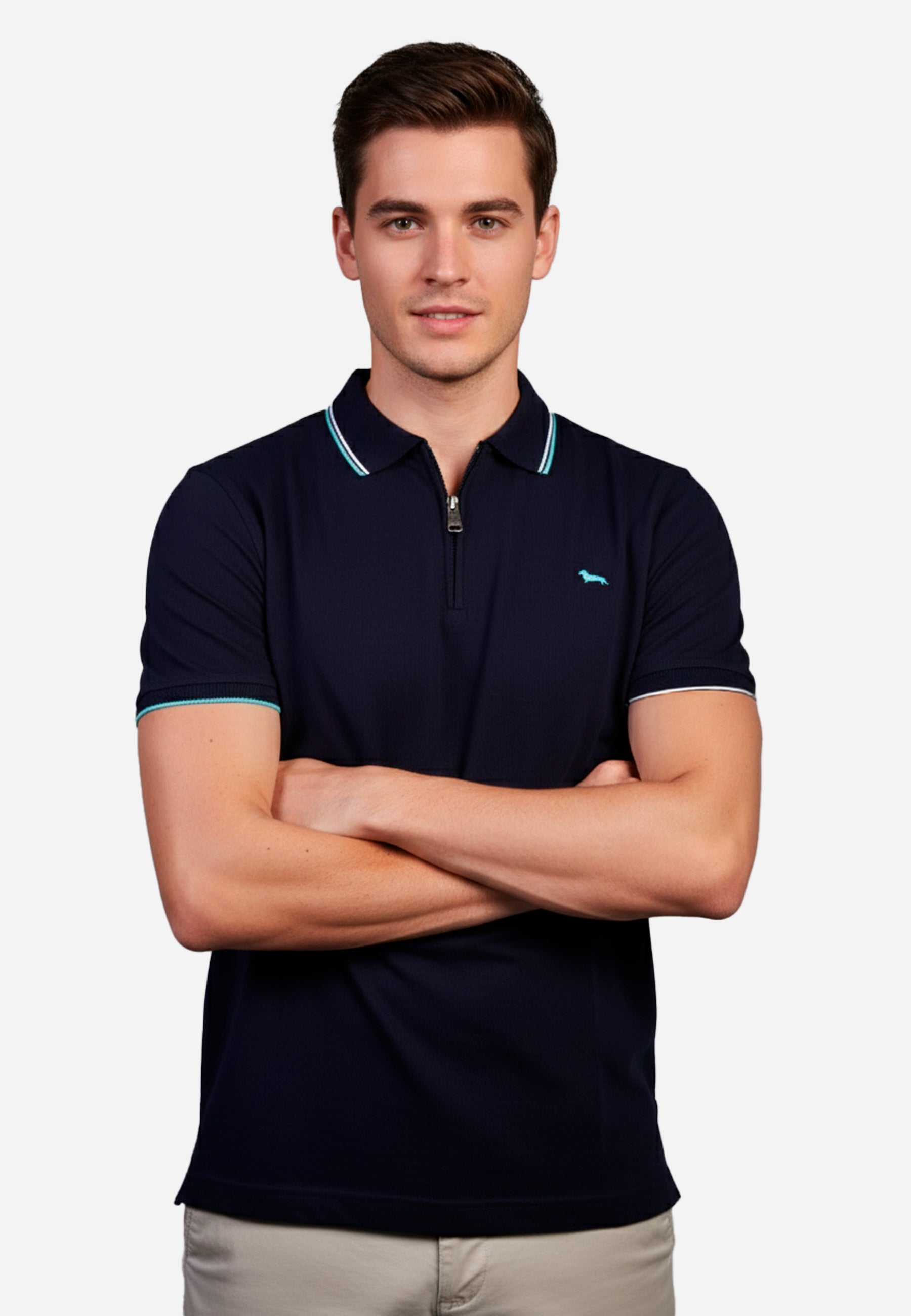 Camiseta Polo Azul oscuro H&B