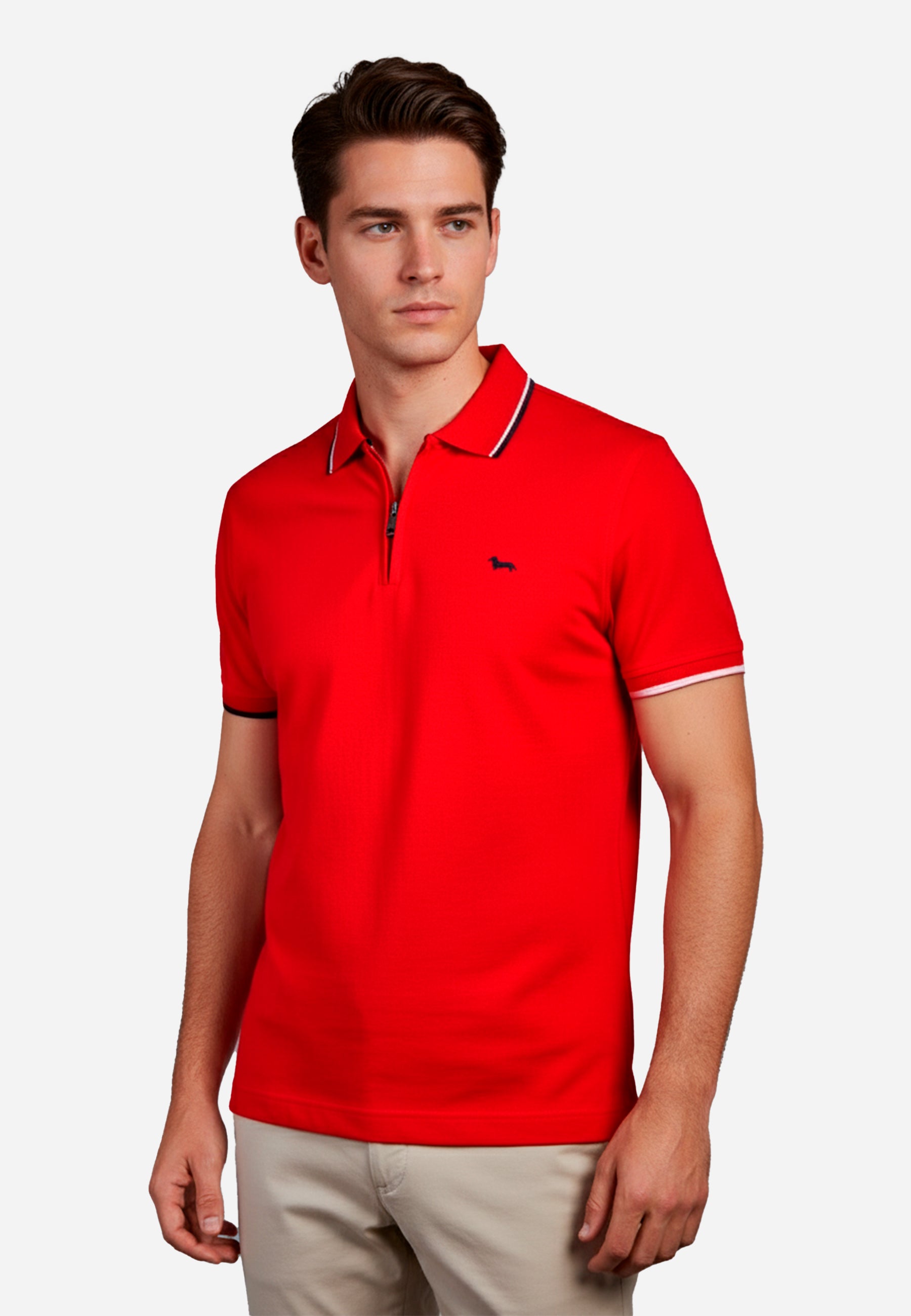 Camiseta Polo Hombre Roja H&B