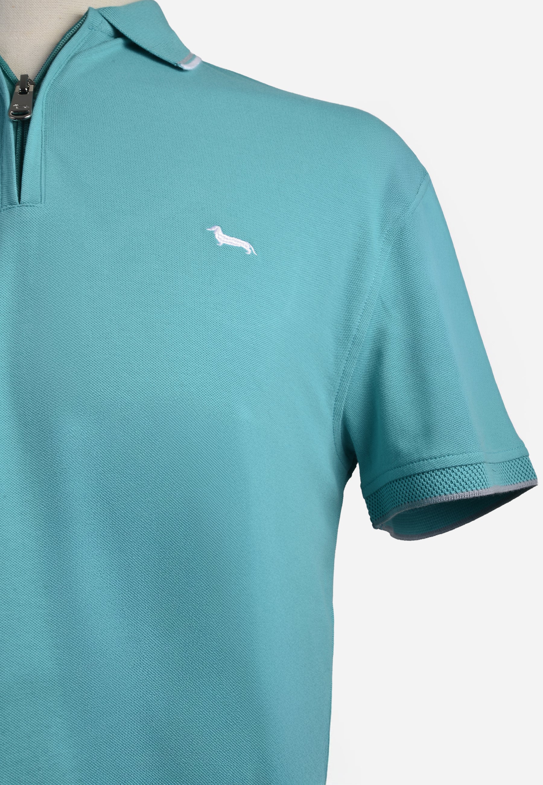 Camiseta Polo Azul Turquesa H&B