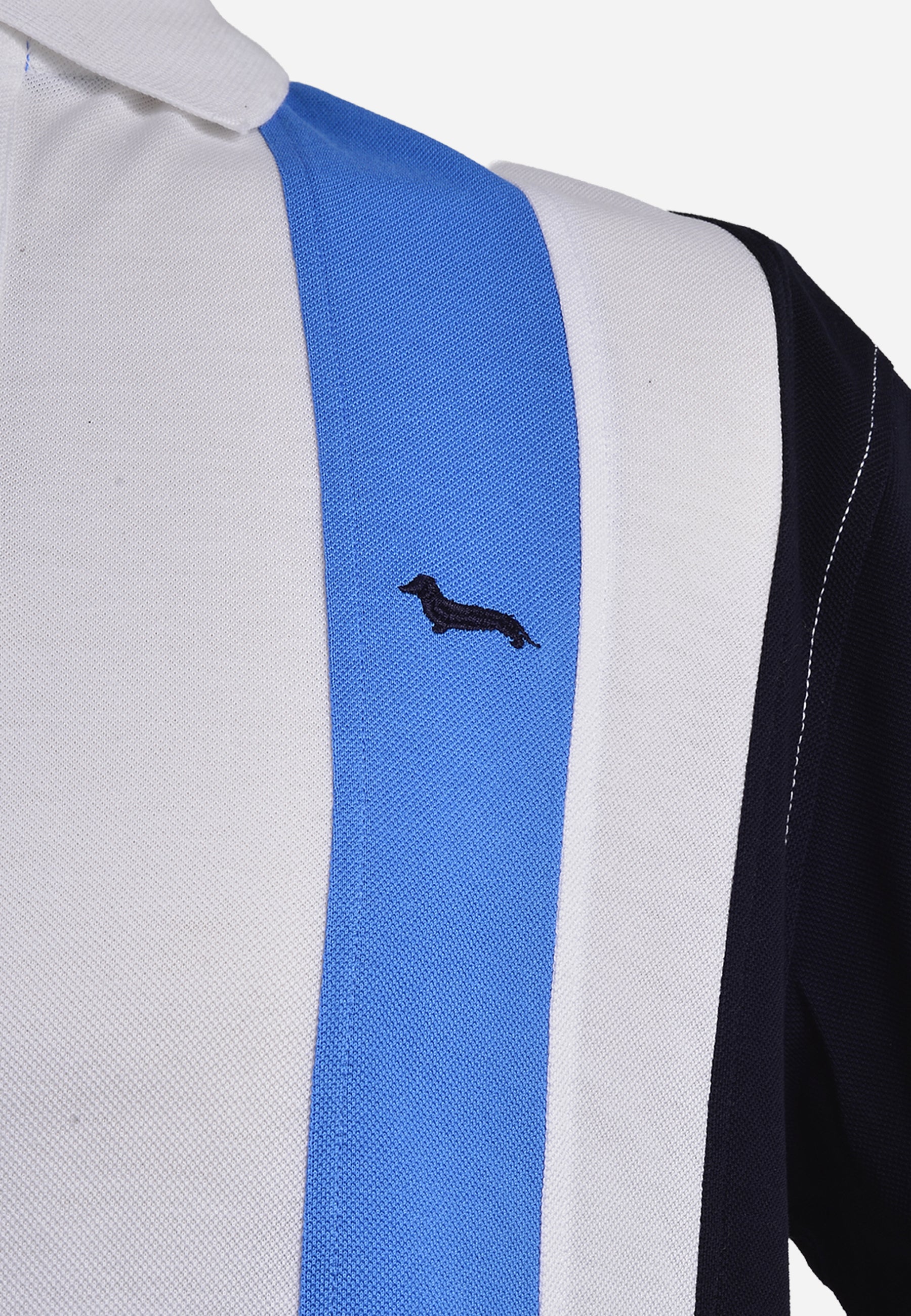 Camiseta Polo Blanca/Azul Cielo H&B