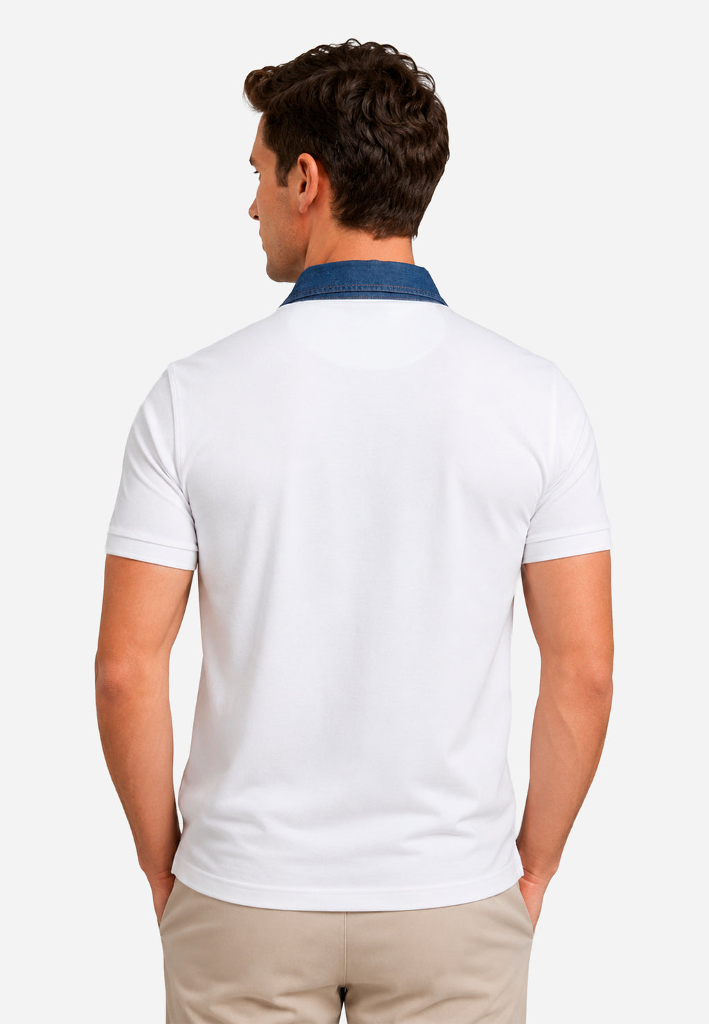 Camiseta Polo Blanca Hombre H&B.