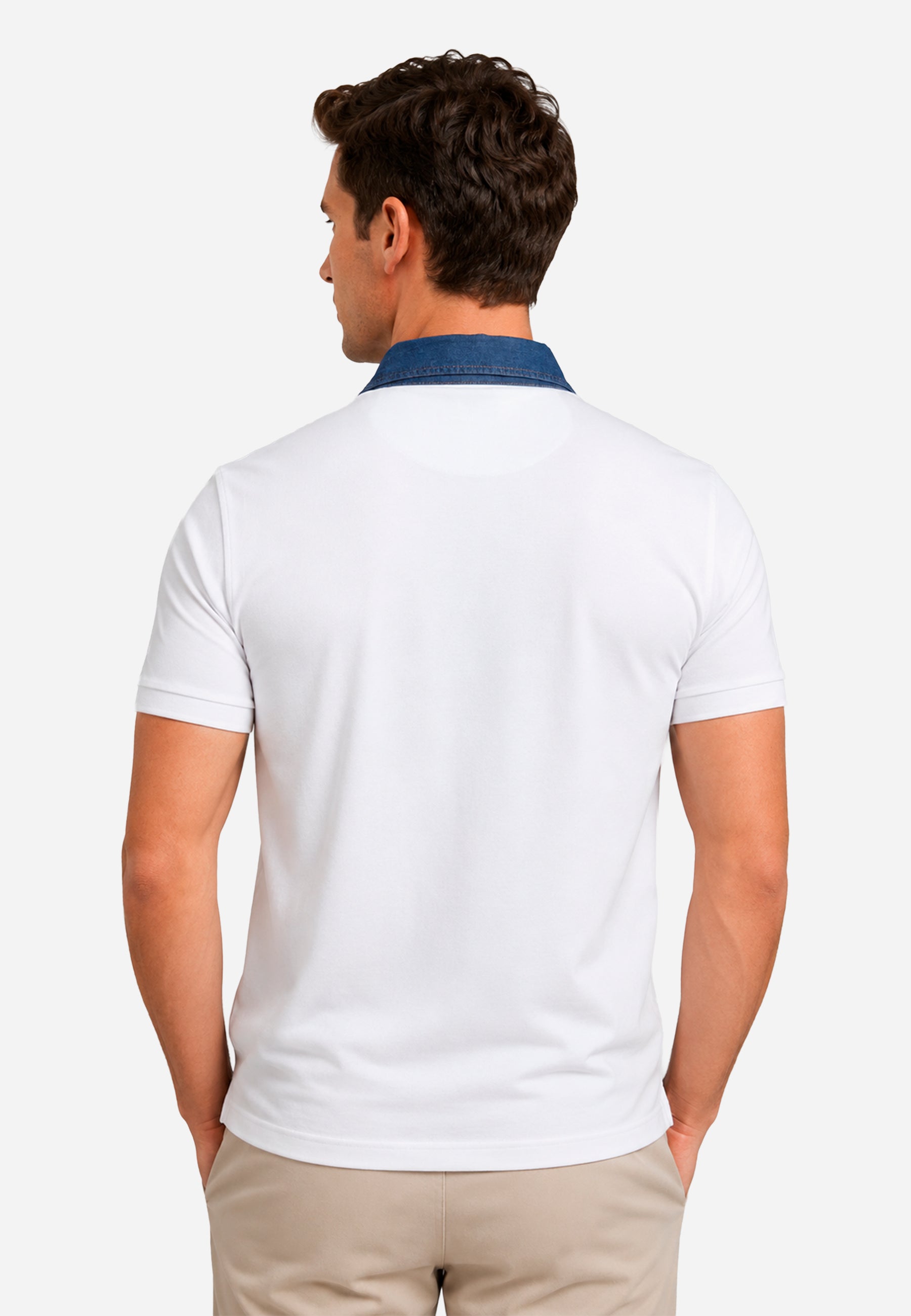 Camiseta Polo Blanca Hombre H&B.