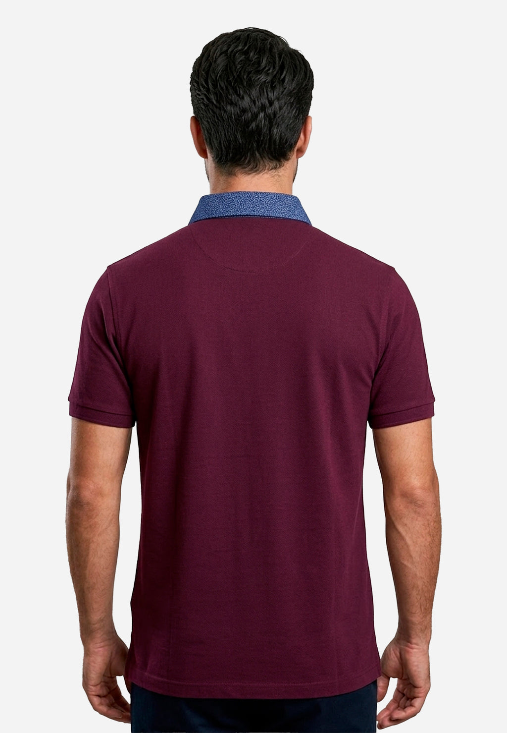 Camiseta Polo Vinotinto Hombre H&B.