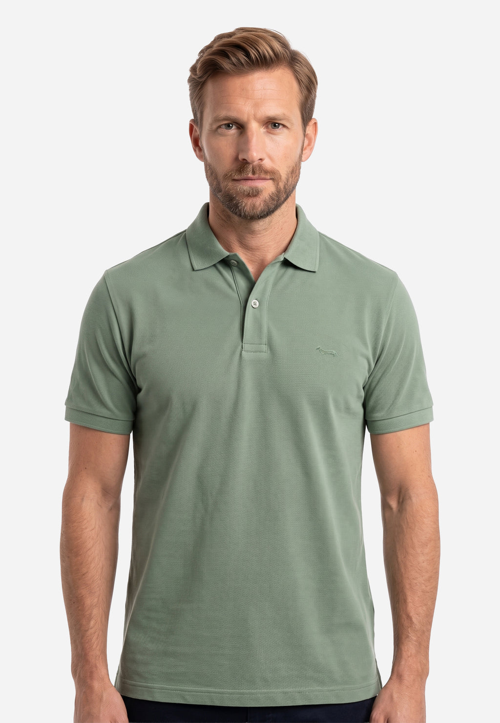 Camisera Polo Verde Natural Hombre H&B.