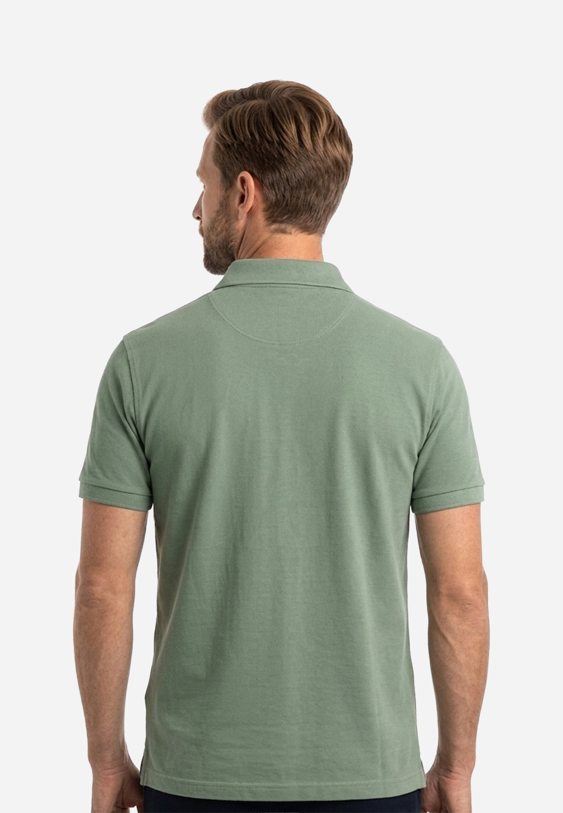 Camisera Polo Verde Natural Hombre H&B.