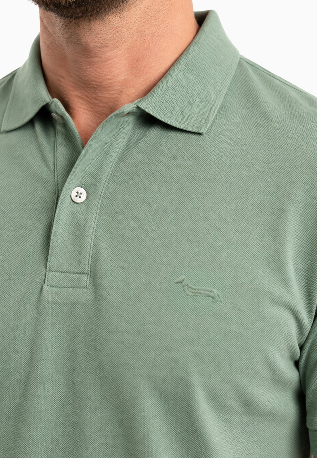 Camisera Polo Verde Natural Hombre H&B.
