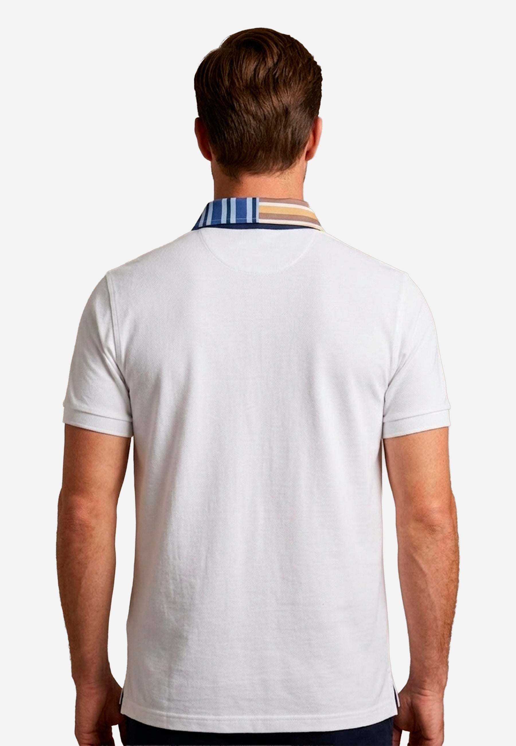 Camiseta Polo Blanca Hombre H&B.