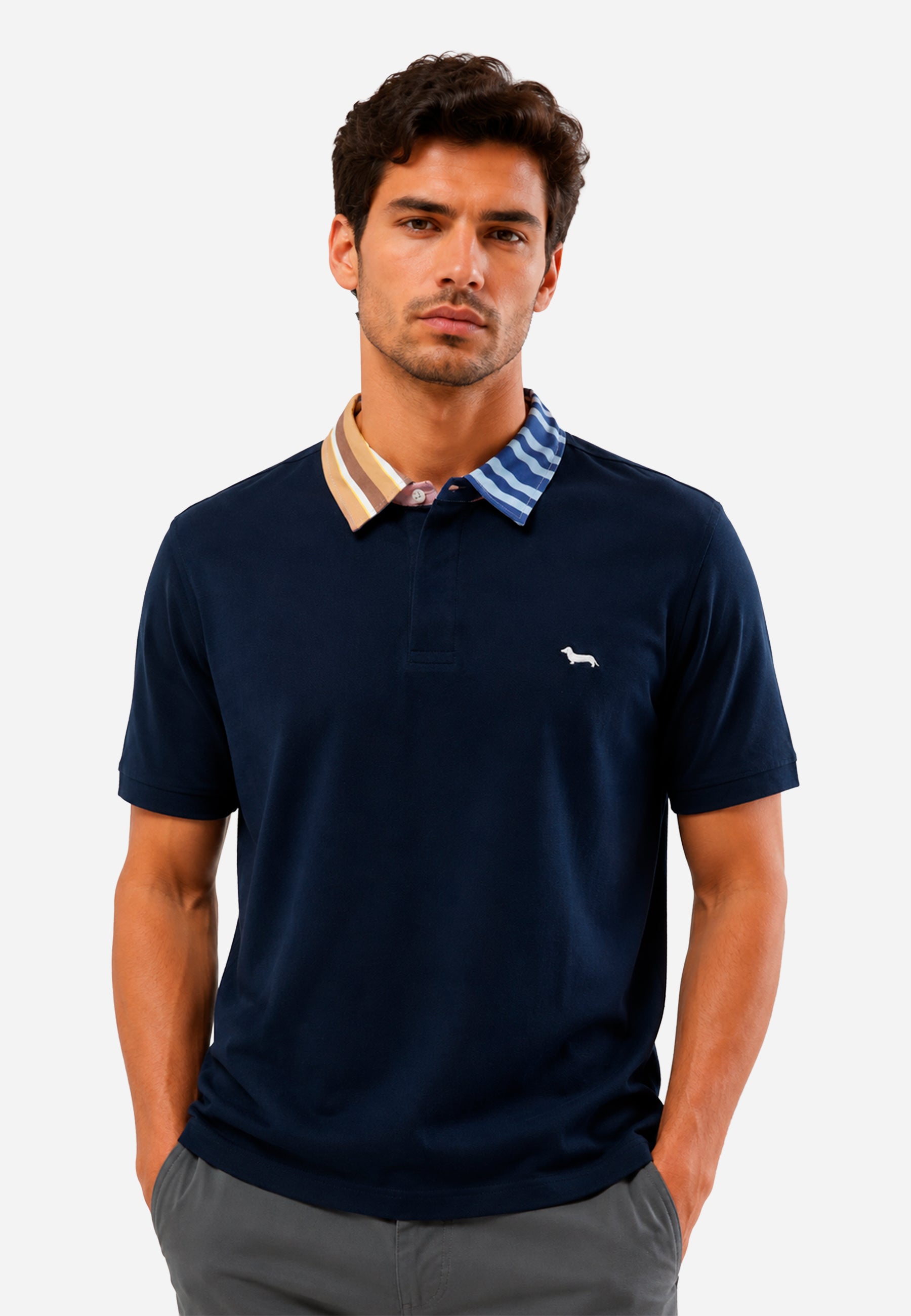 Camiseta Polo Azul Marino H&B.