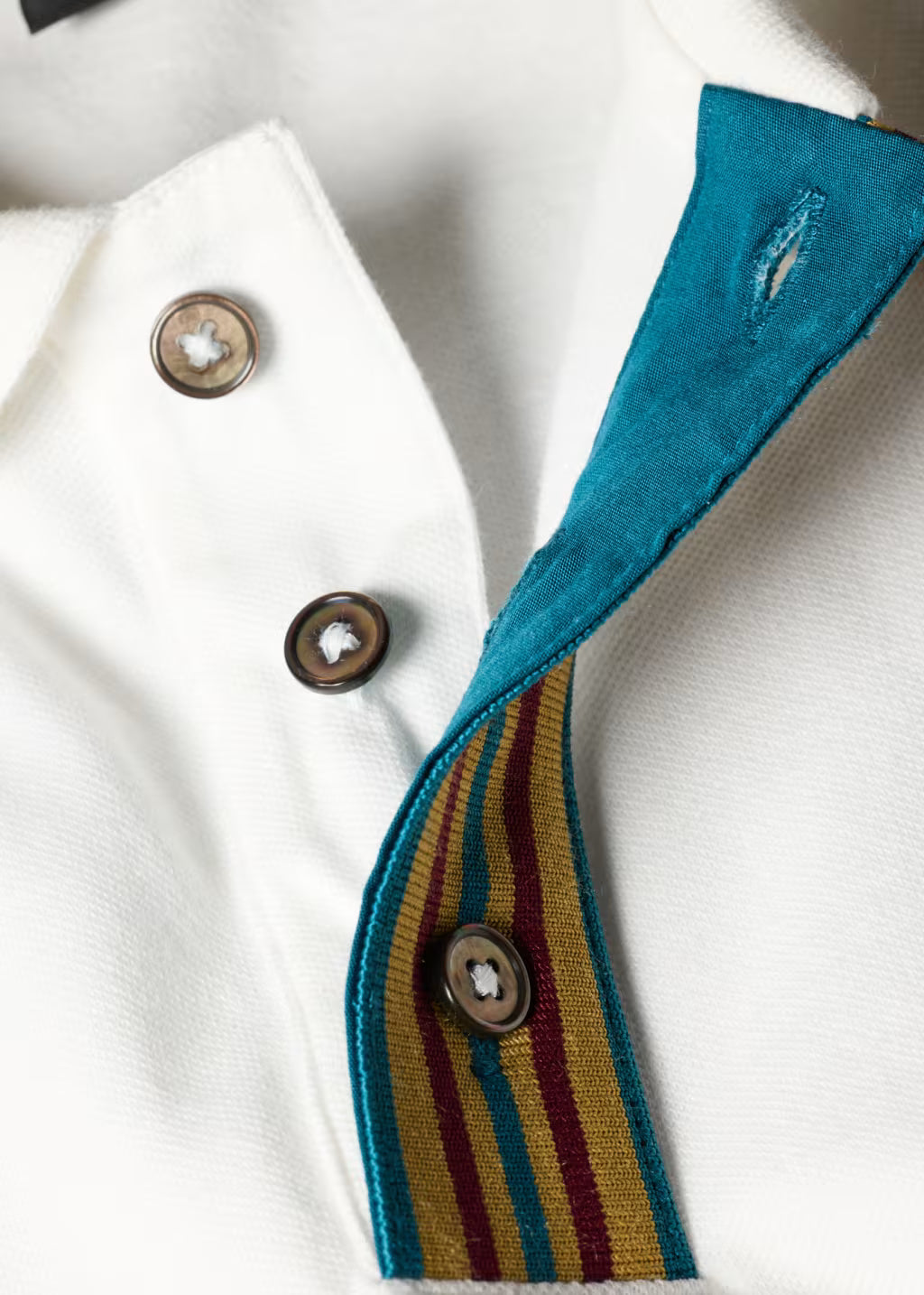 Camiseta Polo Blanco Detalle P.S.