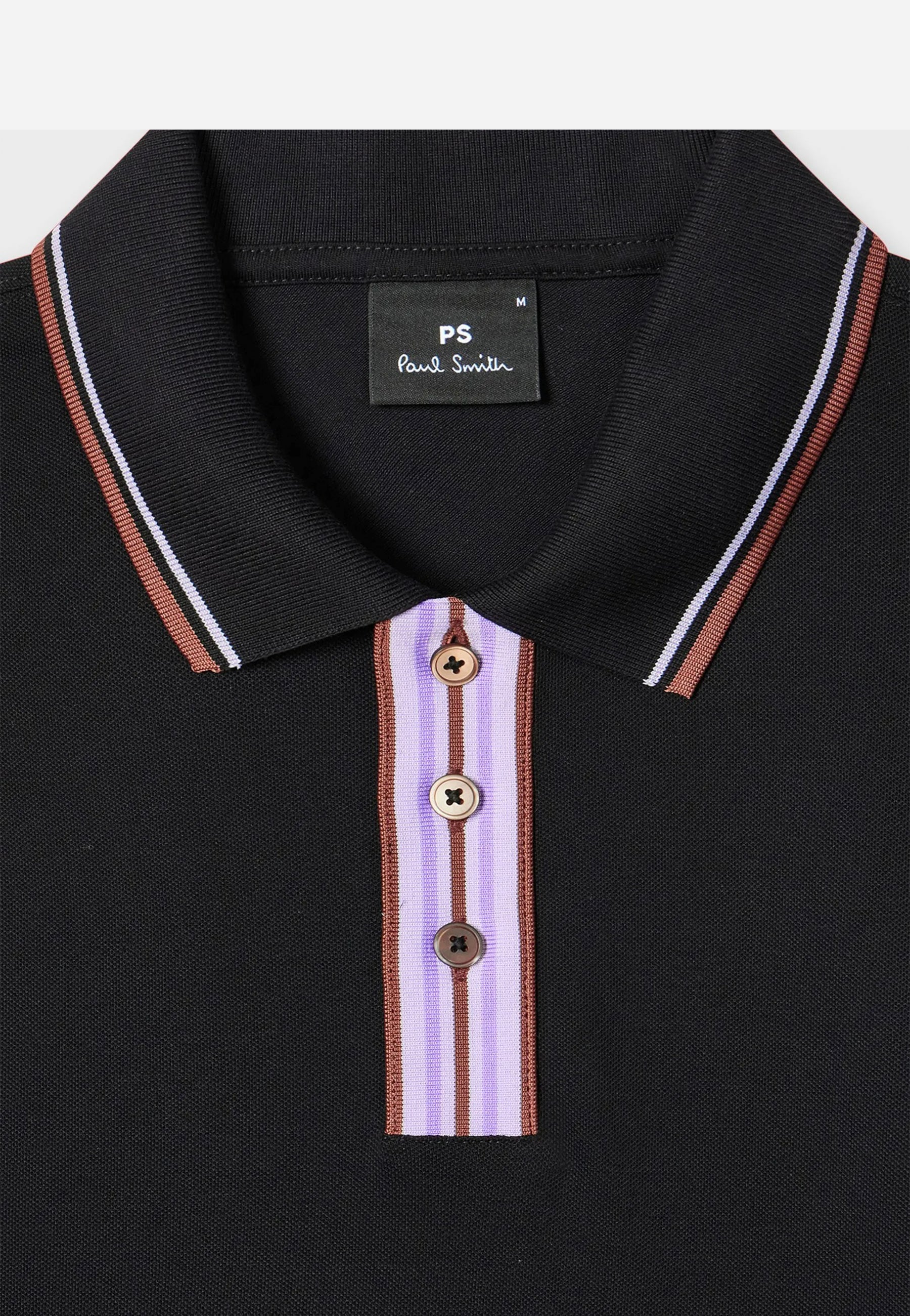 Camiseta Polo Negro P.S.