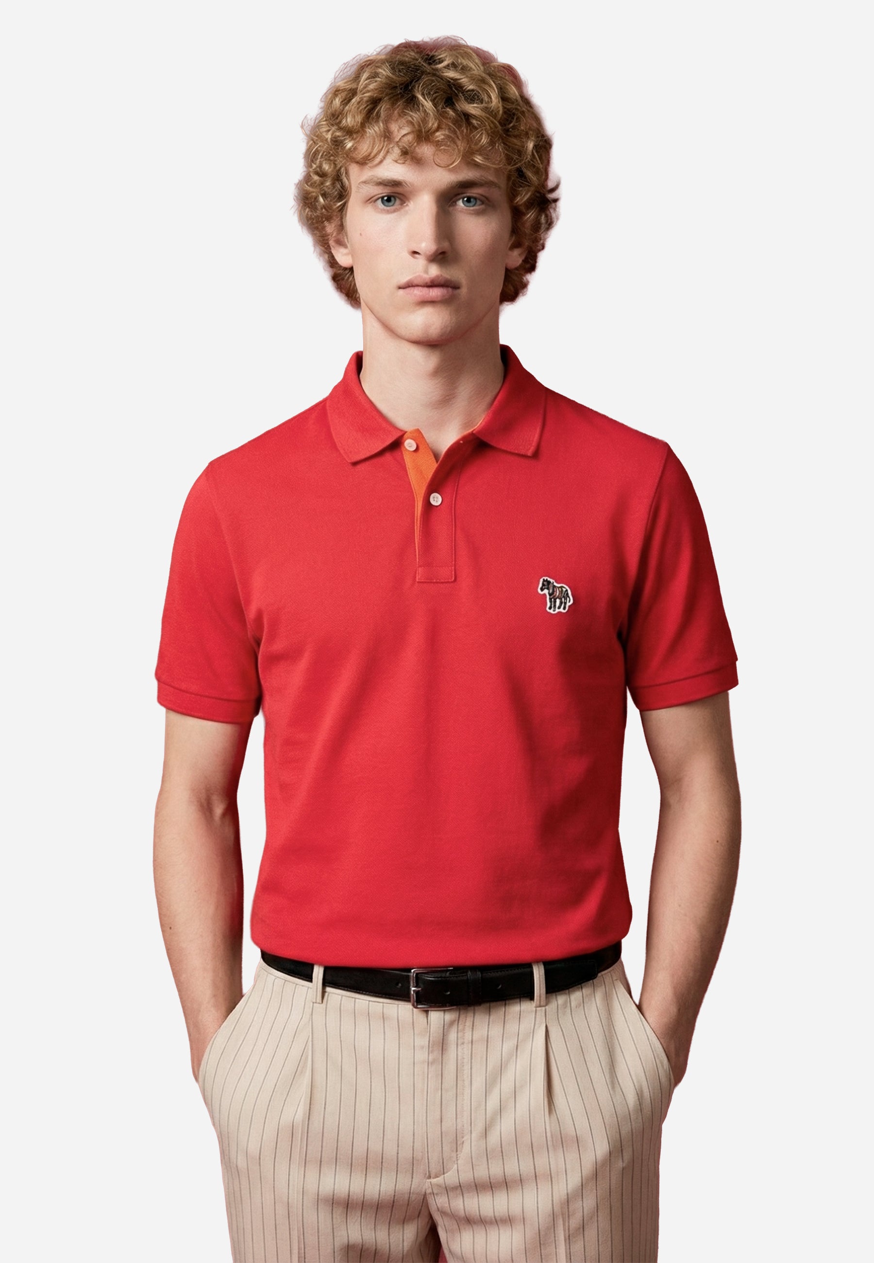 Camiseta Polo Rojo P.S.