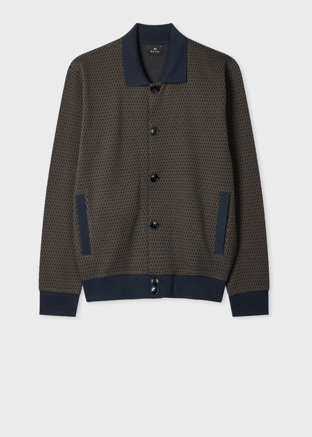 SWETER PAUL SMITH AZUL/CAFE