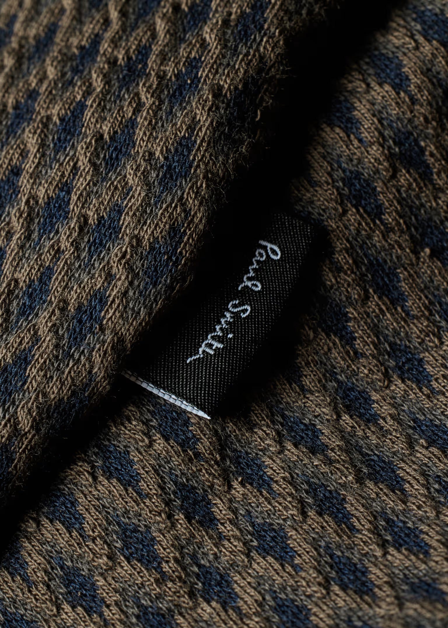 SWETER PAUL SMITH AZUL/CAFE