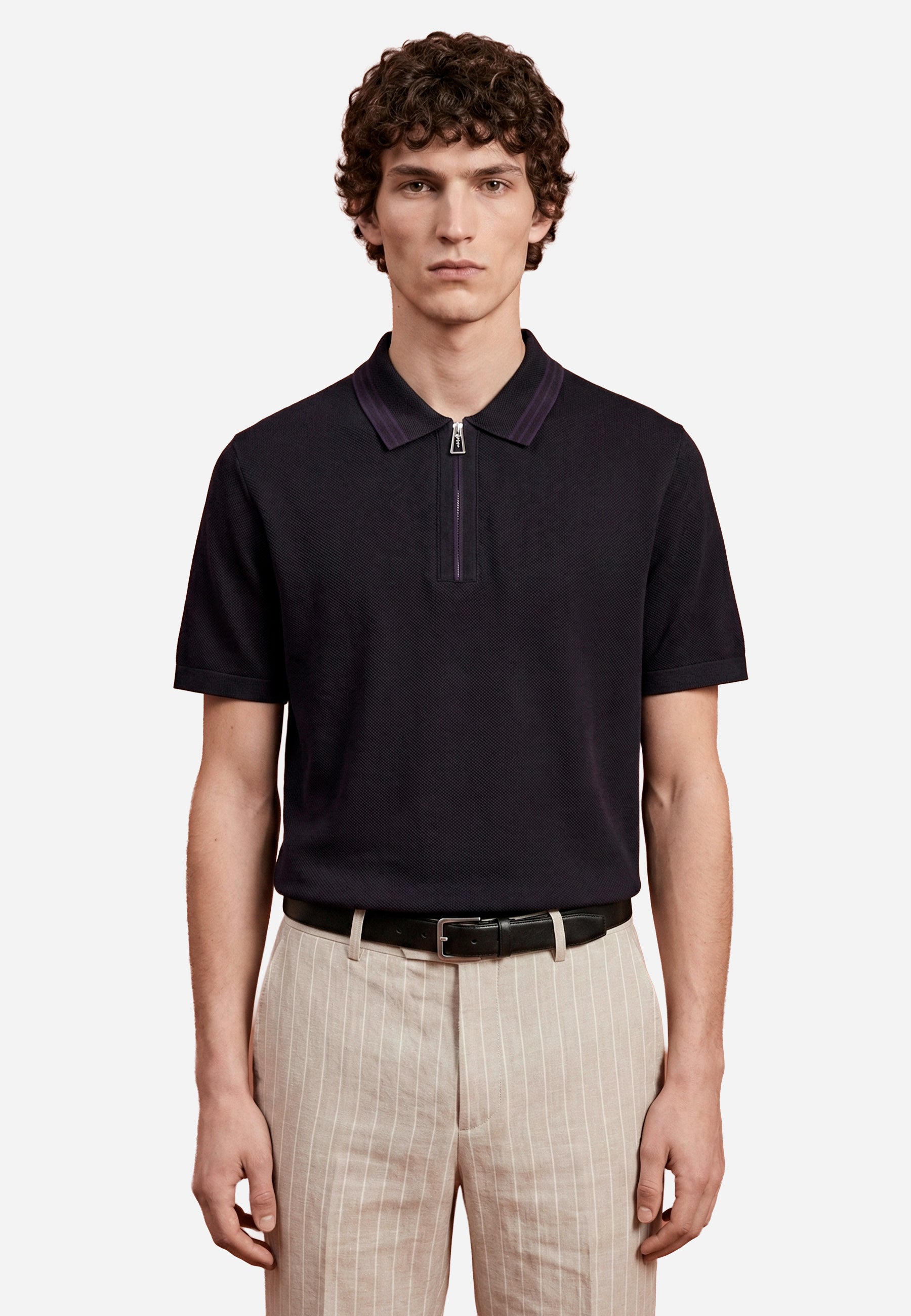 Camiseta Polo Negro P.S.