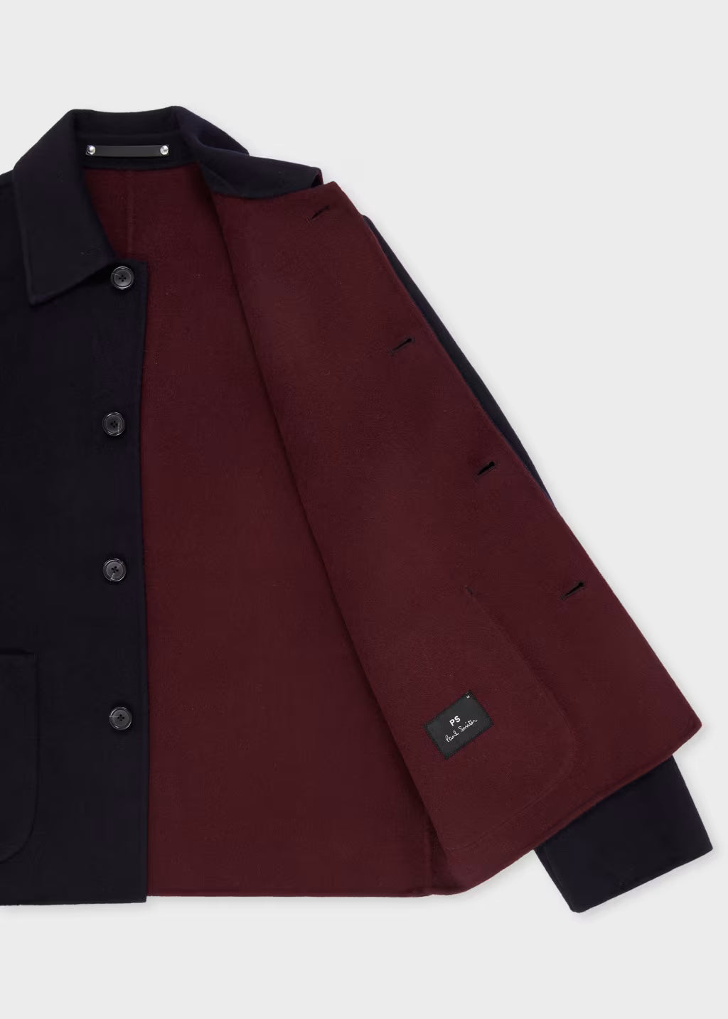 Chaqueta Double-Face Azul Marino Lana P.S.