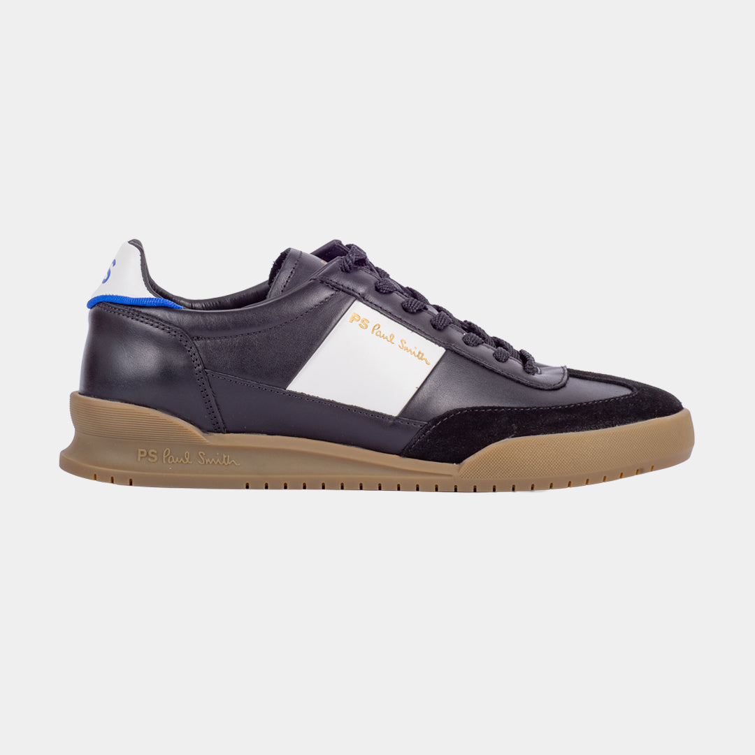 TENIS PAUL SMITH BLANCO/NEGRO CUERO (M2S-DVR58-PLEA-79)