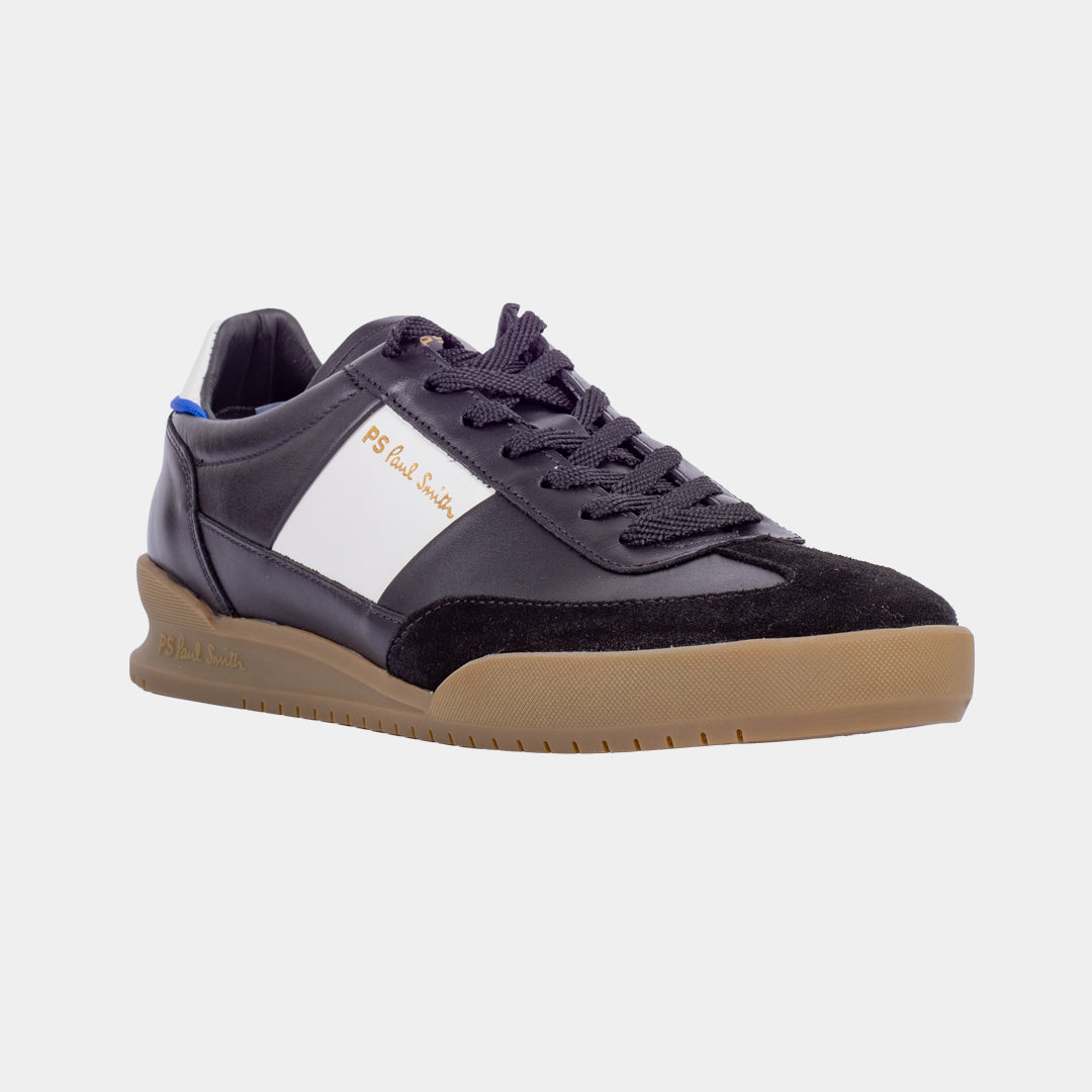 TENIS PAUL SMITH BLANCO/NEGRO CUERO (M2S-DVR58-PLEA-79)