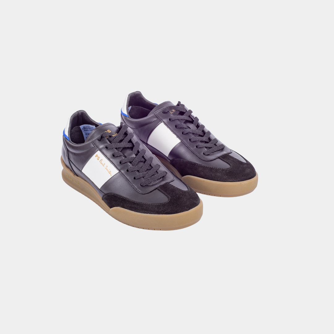 TENIS PAUL SMITH BLANCO/NEGRO CUERO (M2S-DVR58-PLEA-79)