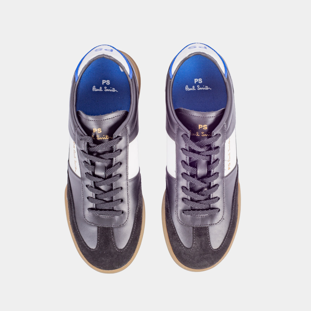 TENIS PAUL SMITH BLANCO/NEGRO CUERO (M2S-DVR58-PLEA-79)