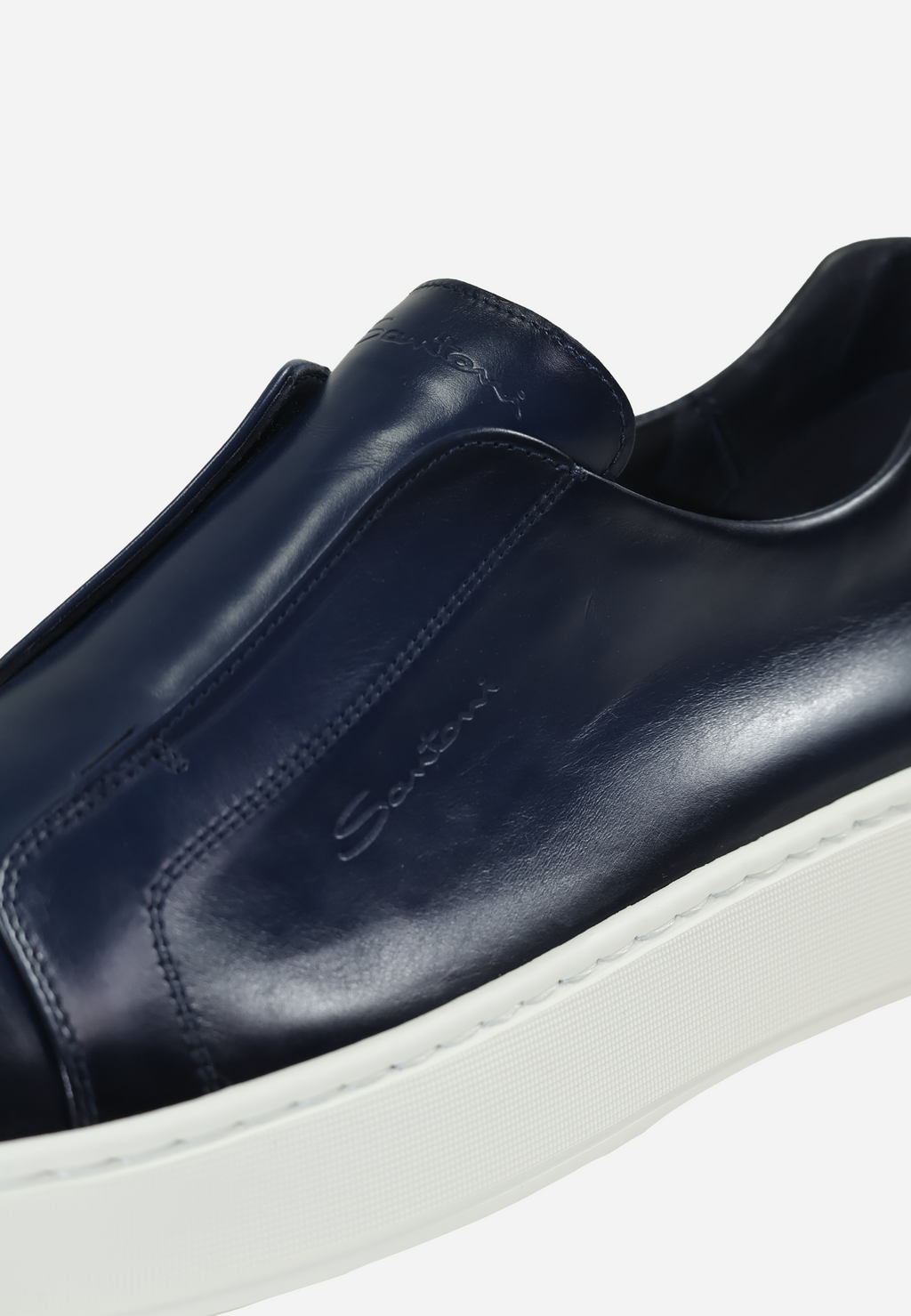 Tenis slip-on Azul Oscuro/Blanco S.