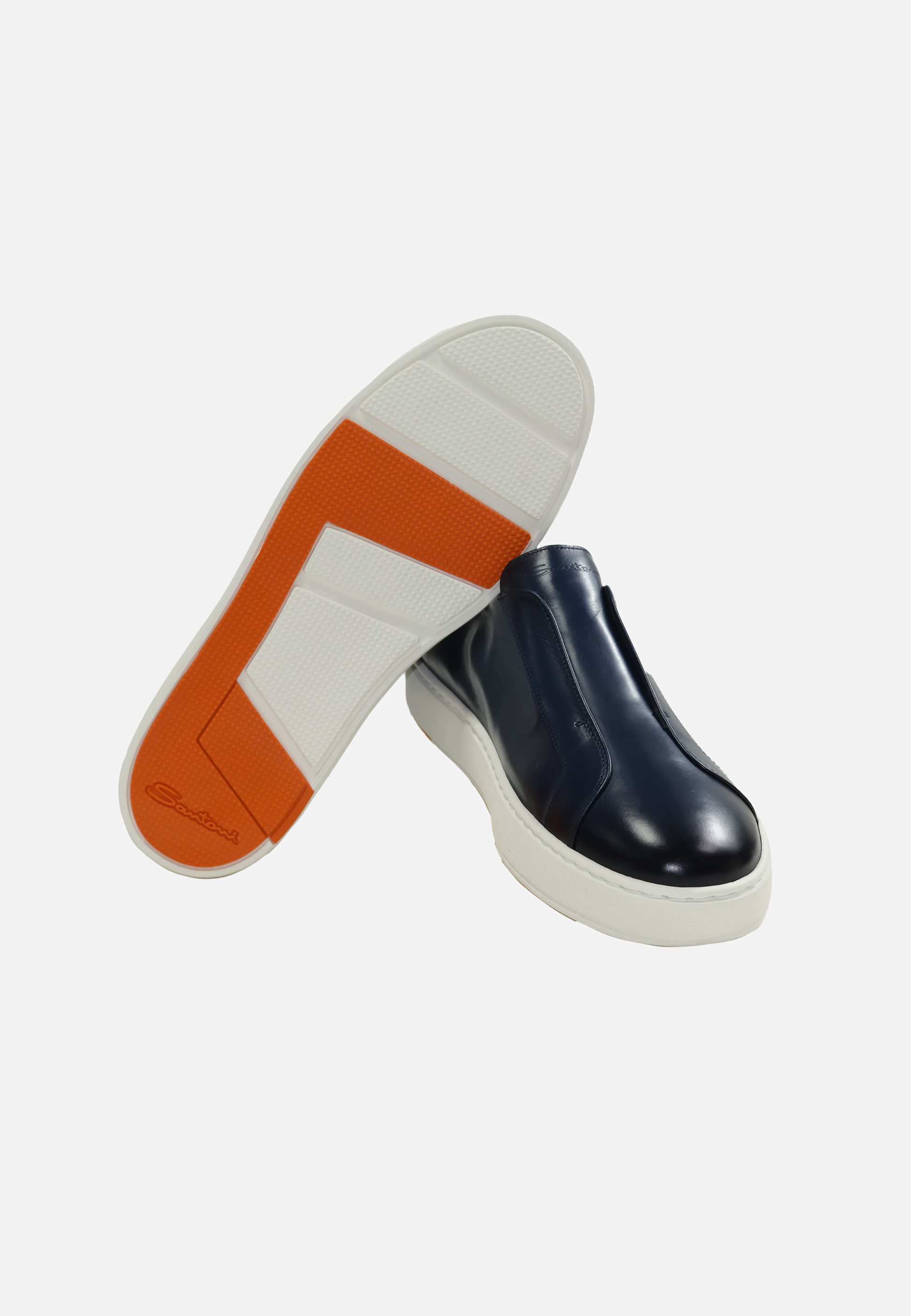 Tenis slip-on Azul Oscuro/Blanco S.