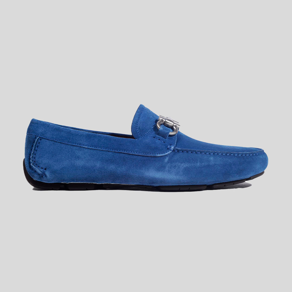 ZAPATO FERRAGAMO AZUL GAMUZA (757738-PARIGI ECO)