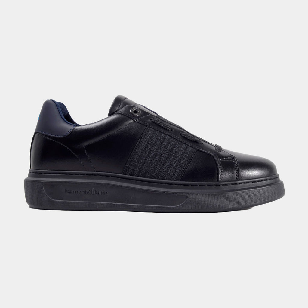 TENIS H&B SHOES NEGRO CUERO