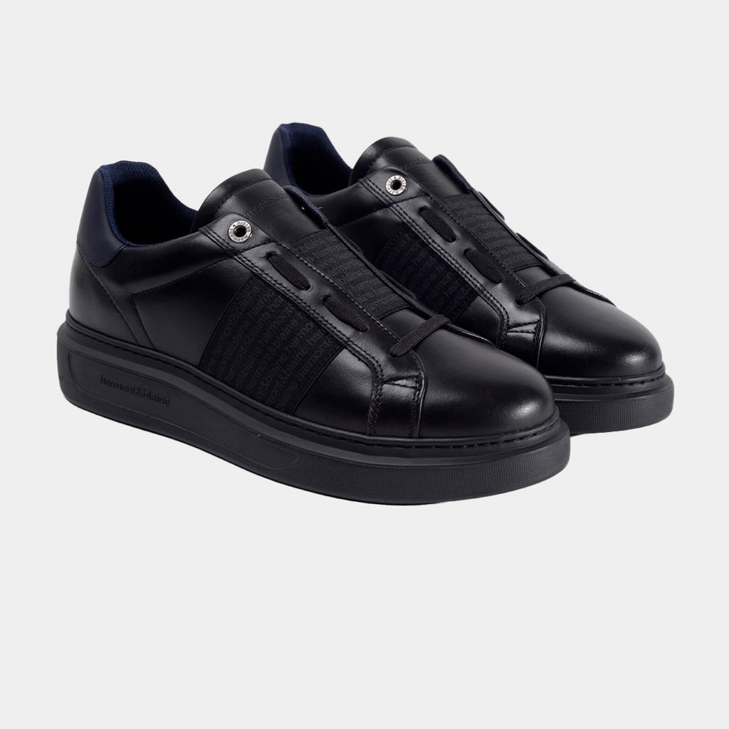 TENIS H&B SHOES NEGRO CUERO