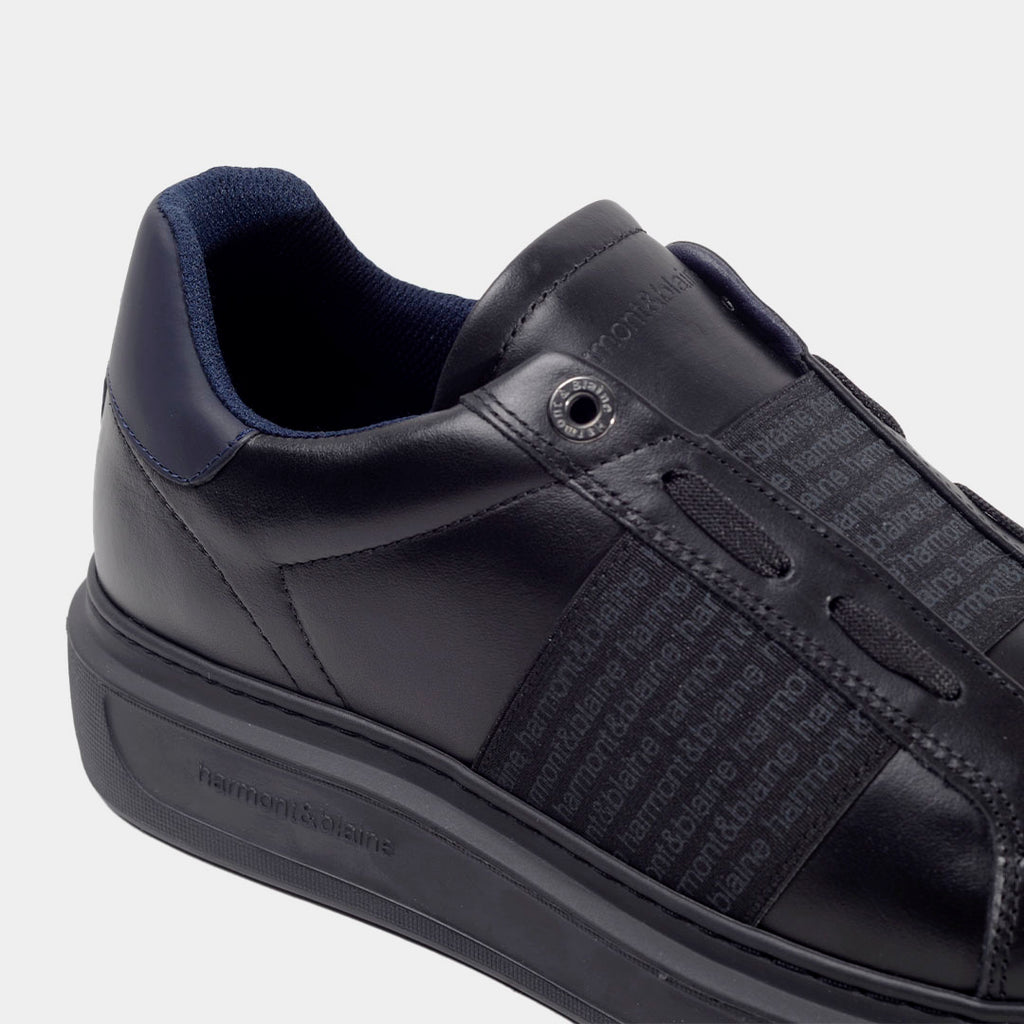 TENIS H&B SHOES NEGRO CUERO