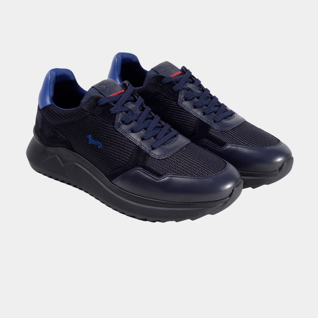 TENIS H&B SHOES AZUL CUERO