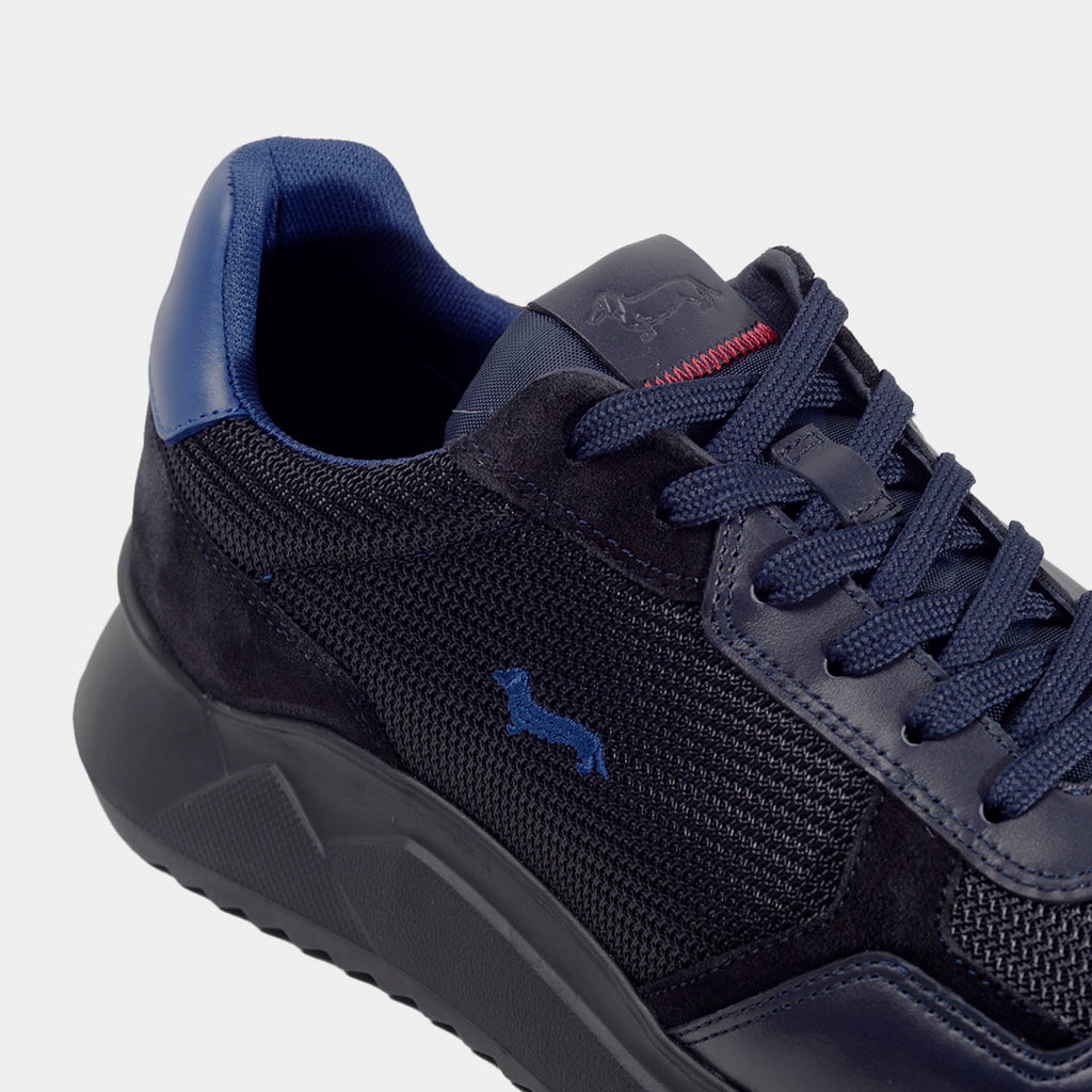 TENIS H&B SHOES AZUL CUERO