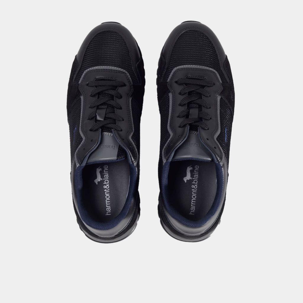 TENIS H&B SHOES NEGRO CUERO