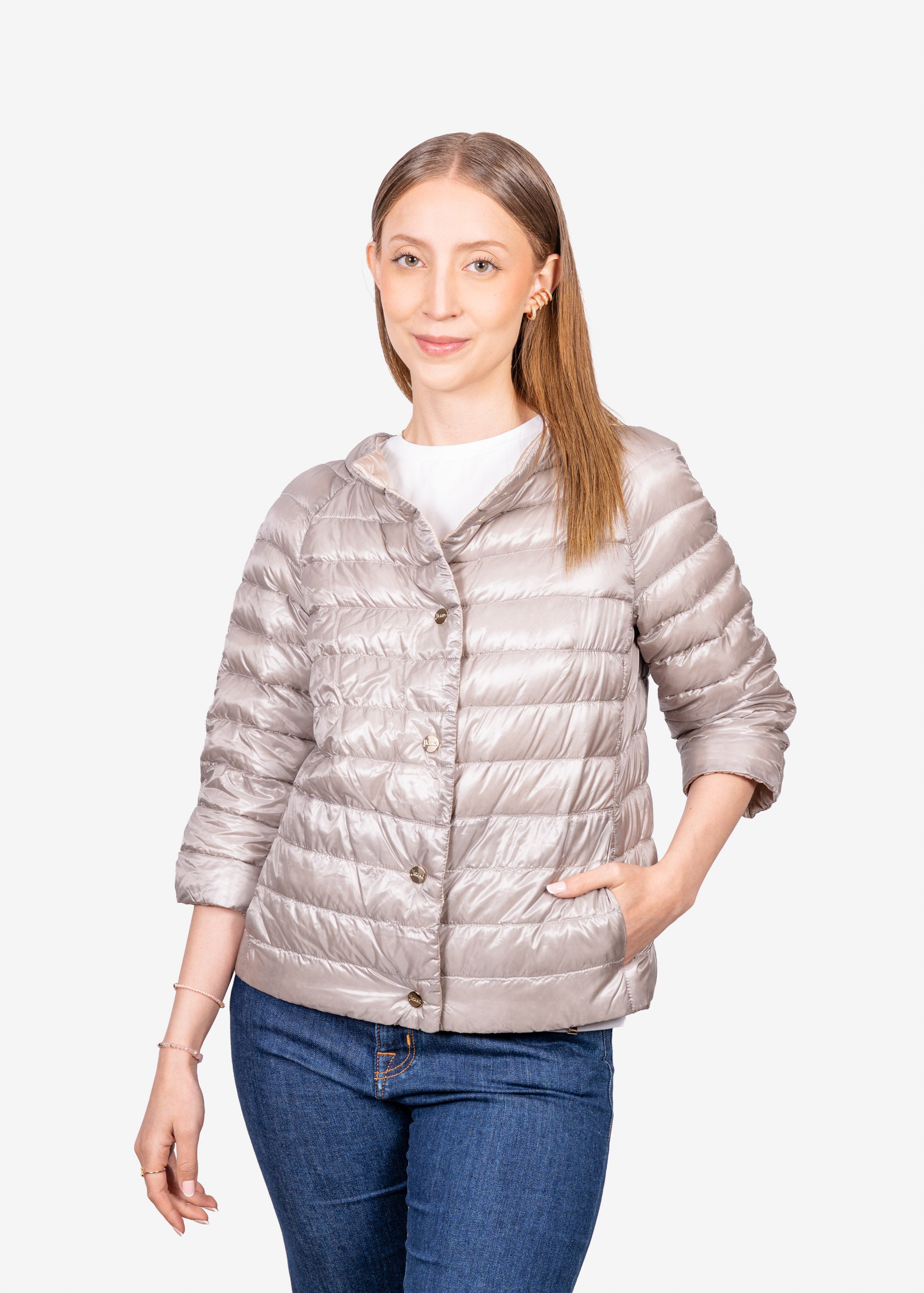 CHAQUETA HERNO DAMA BEIGE POLIAMID (PI0769D120171994)